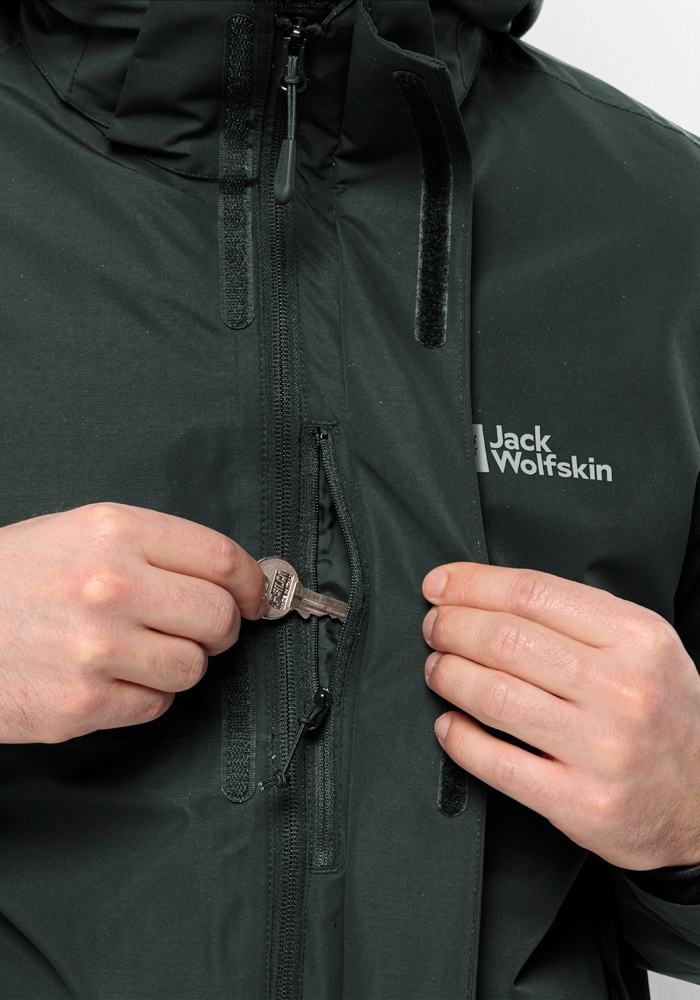Jack Wolfskin 3-in-1-Funktionsjacke »LUNTAL 3IN1 JKT M«, mit Kapuze