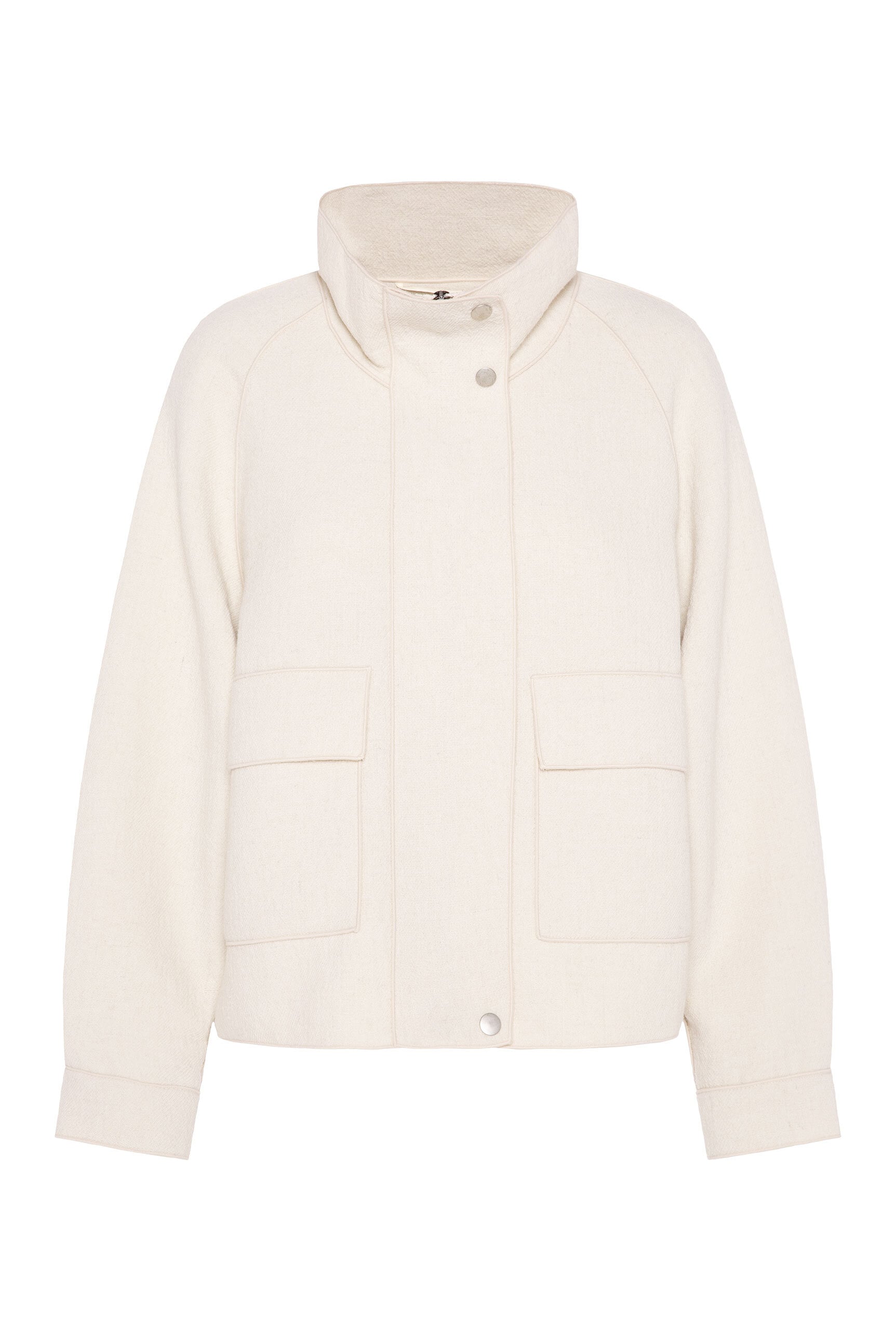 SENSES.THE LABEL Kurzjacke ohne Kapuze mit verstellbaren Druckknopfriegeln am Ärmel