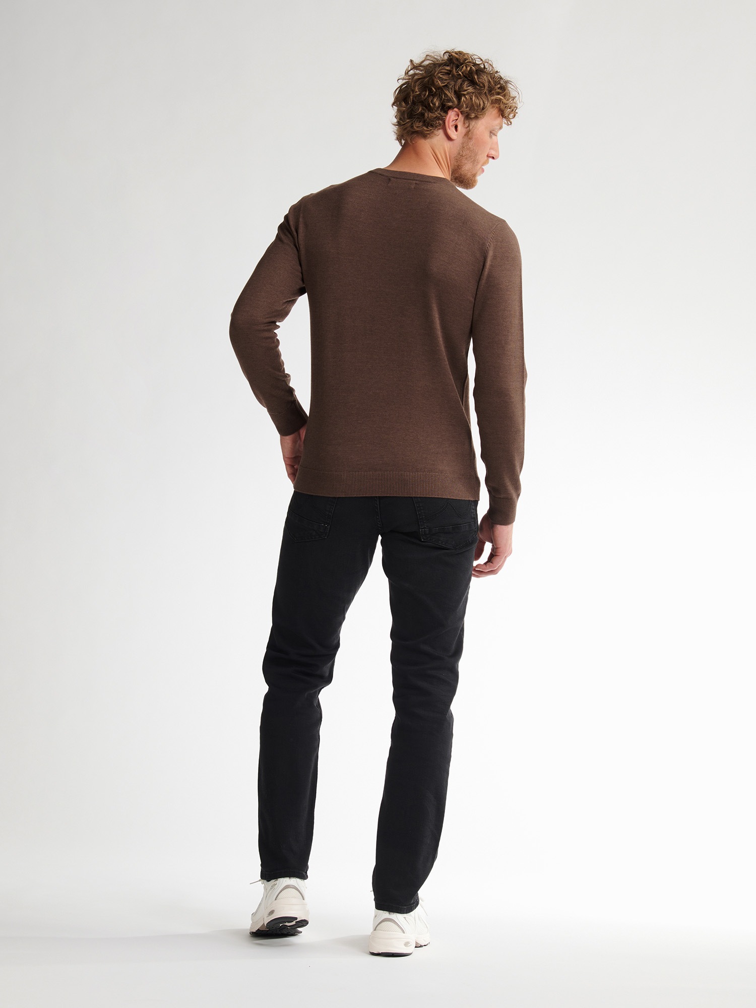 Petrol Industries V-Ausschnitt-Pullover »V-Neck Basi«, Materialmix mit Baumwollanteil