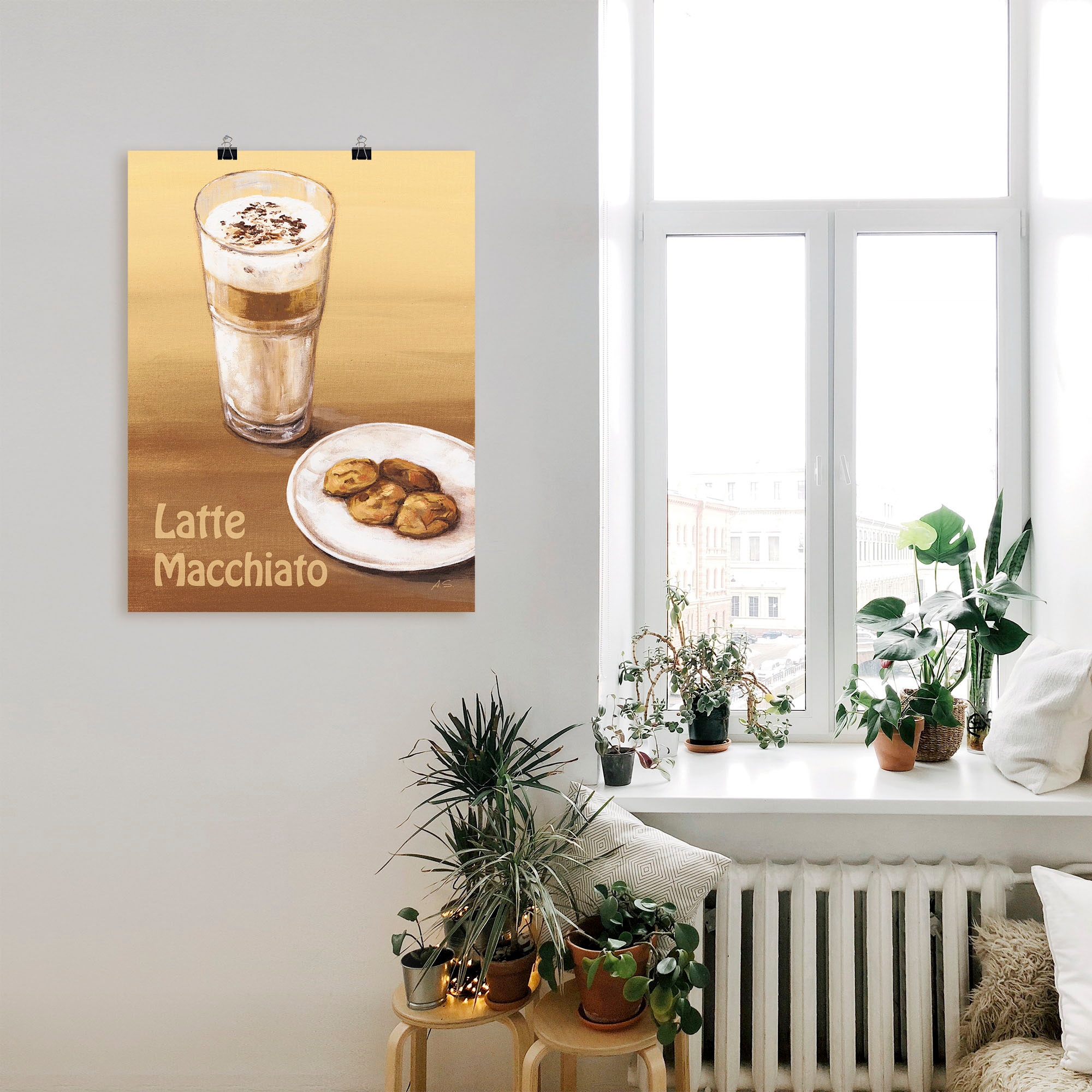 Artland Poster »Latte Macchiato III«, Getränke, (1 St.), als Alubild, Leinwandbild, Wandaufkleber oder Poster in versch. Größen