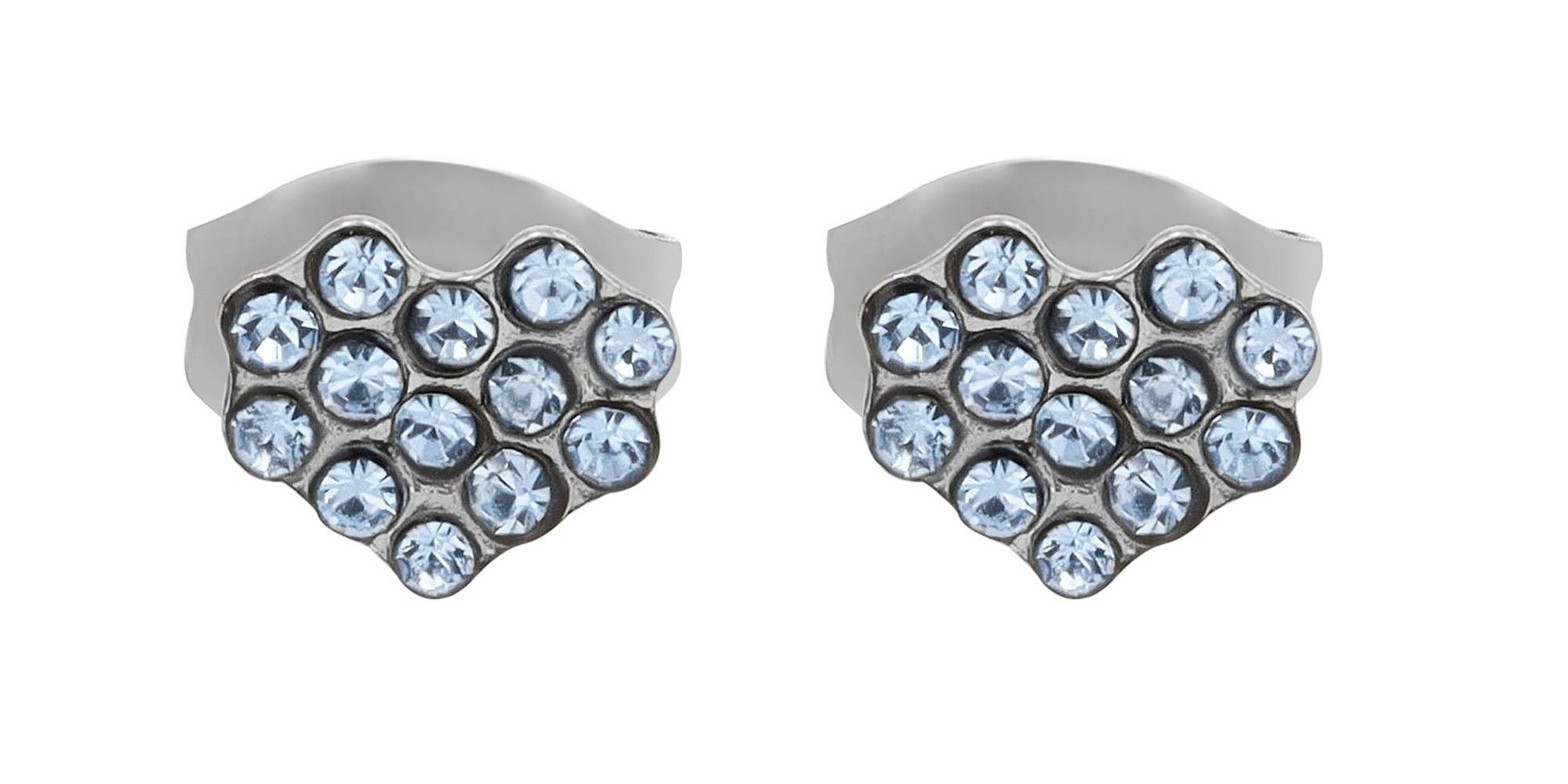 Adelia´s Paar Ohrhänger »Damen Ohrringe – Ohrstecker aus Edelstahl mit Strass Steinchen« Zum Verschenken – passend für viele Anlässe