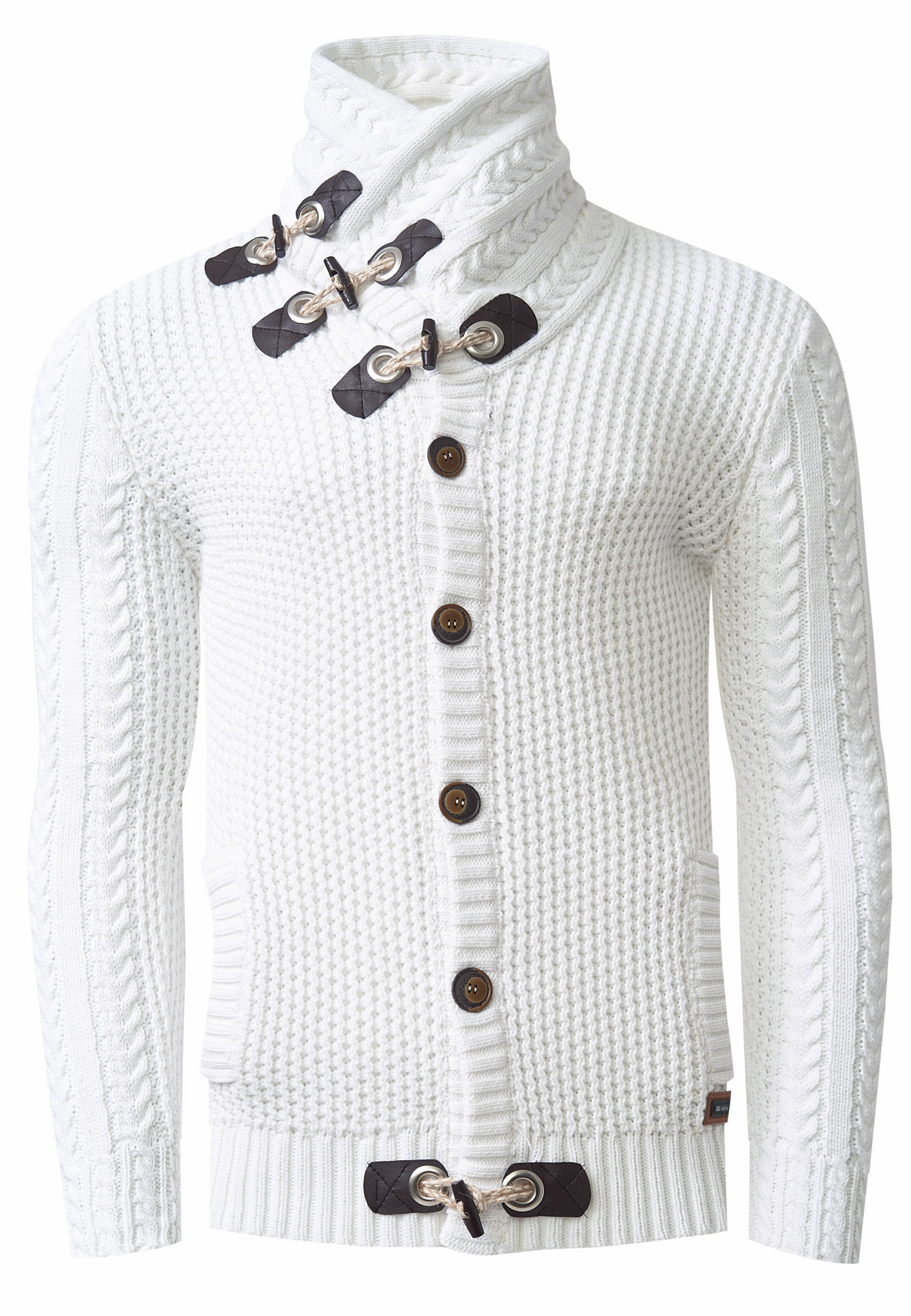 Rusty Neal Strickjacke, mit spannendem Schalkragen