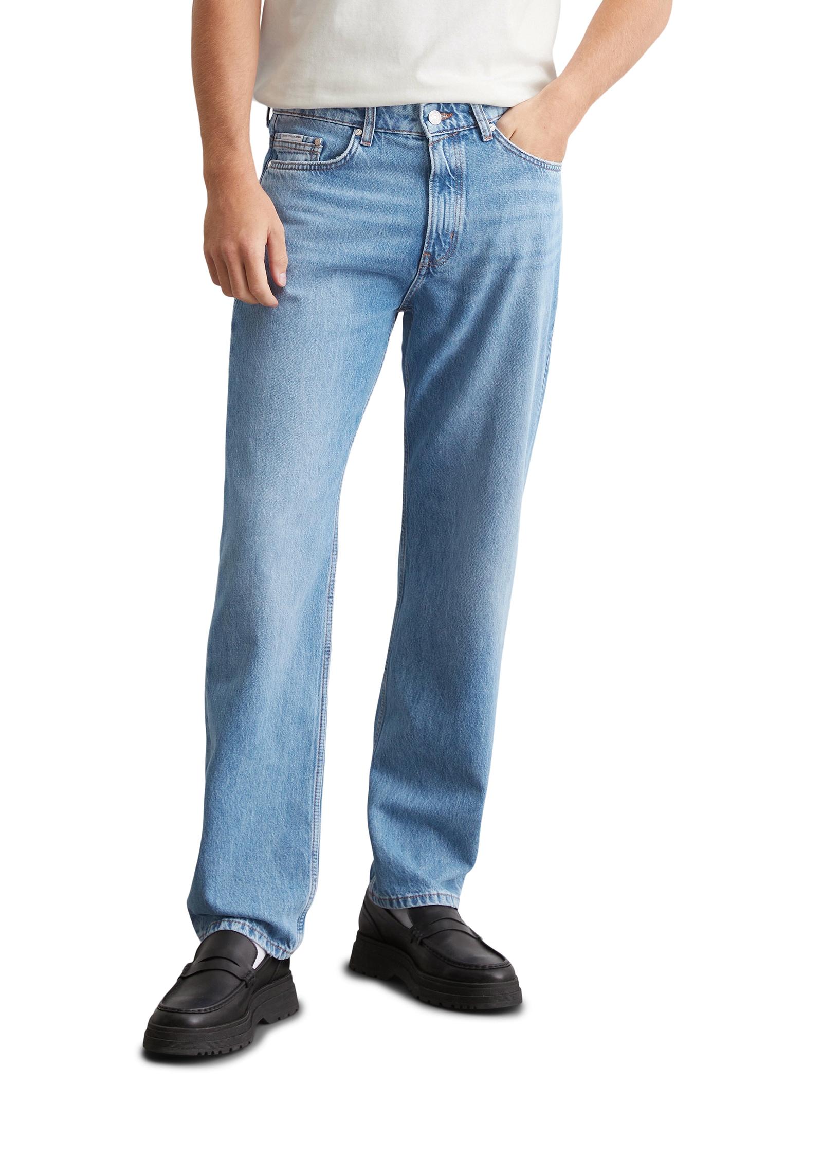 Marc OPolo DENIM Straight-Jeans, Authentischer SaltnPepper-Vintage-Look günstig online kaufen