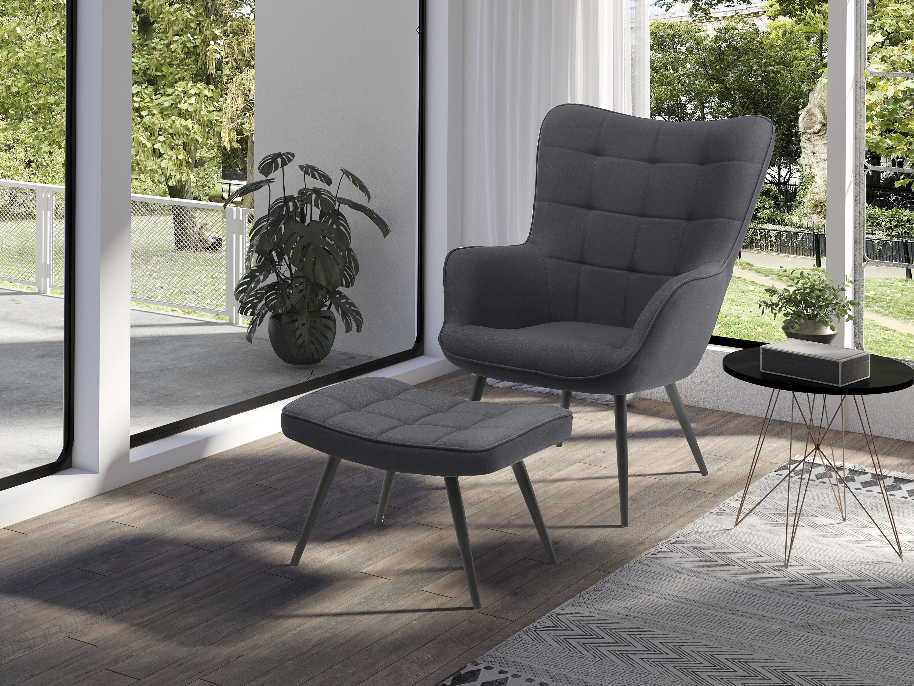 Thumbnail - byLIVING Sessel "Uta", (1 St.), in Cord, Samt oder Webstoff