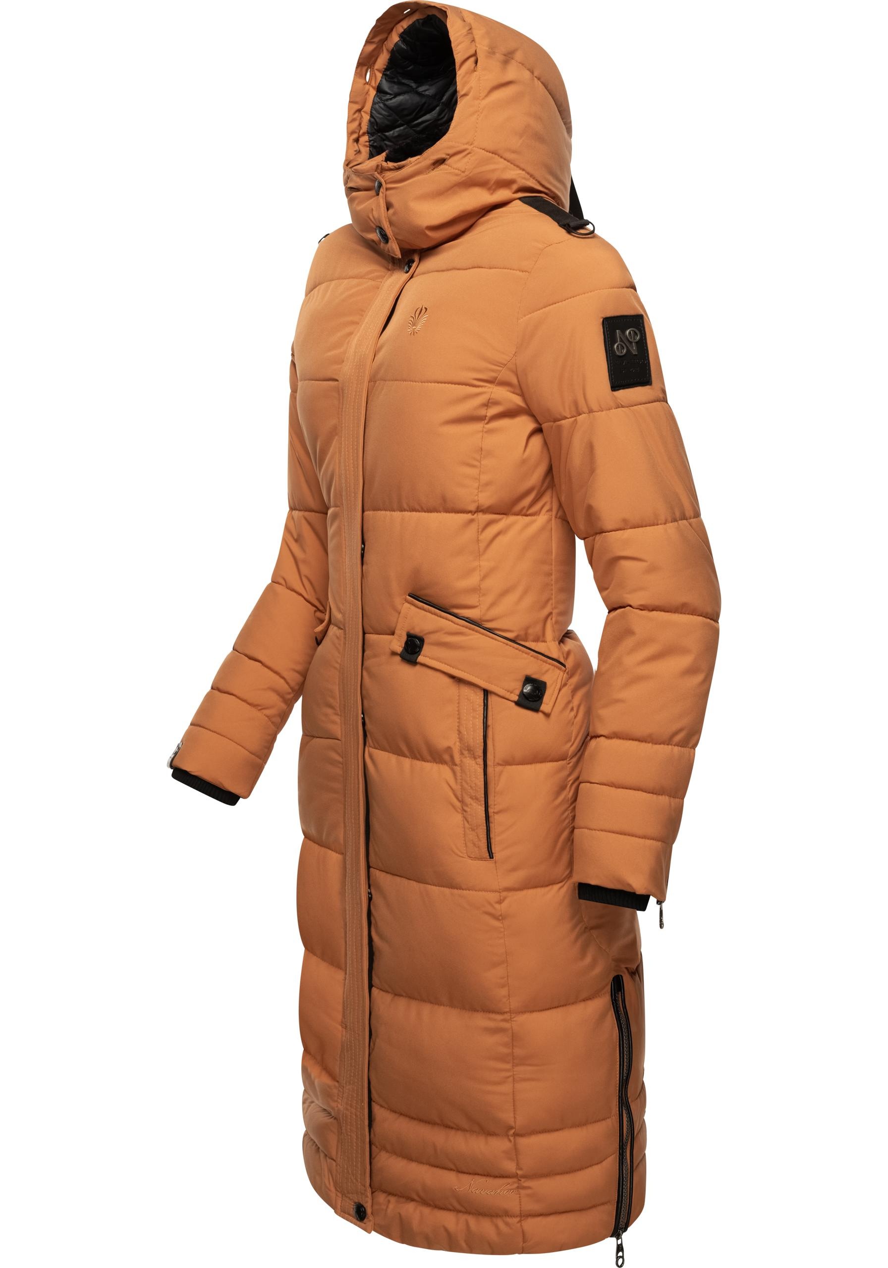 Navahoo Wintermantel "Fahmiyaa", Edler Steppmantel mit weicher Kunstfellkap günstig online kaufen