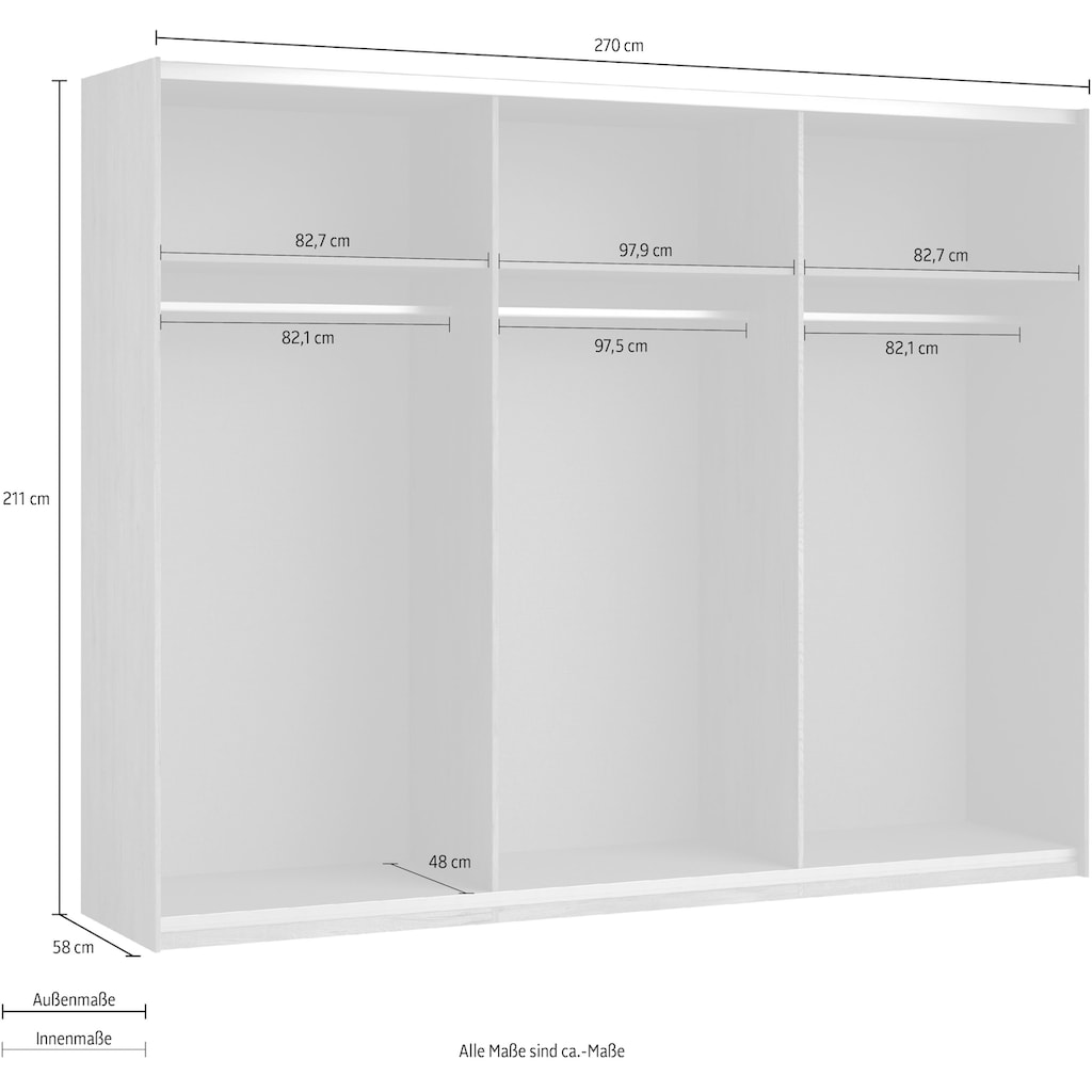 Schlafkontor Schwebetürenschrank »Linea«