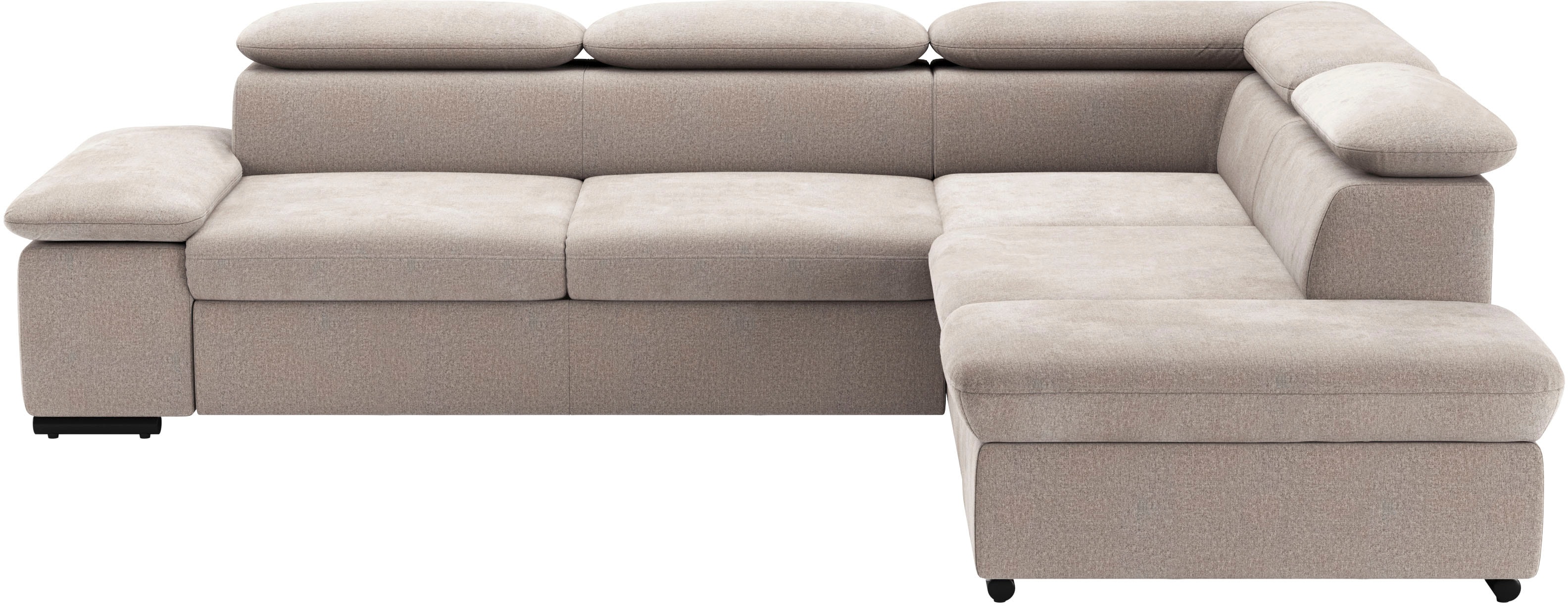 sit&more Ecksofa "Alcudia L-Form, B: 272 cm, Arm- und Kopfteilverstellung, Eckcouch" mit Schlaffunktion, Komfortsitz
