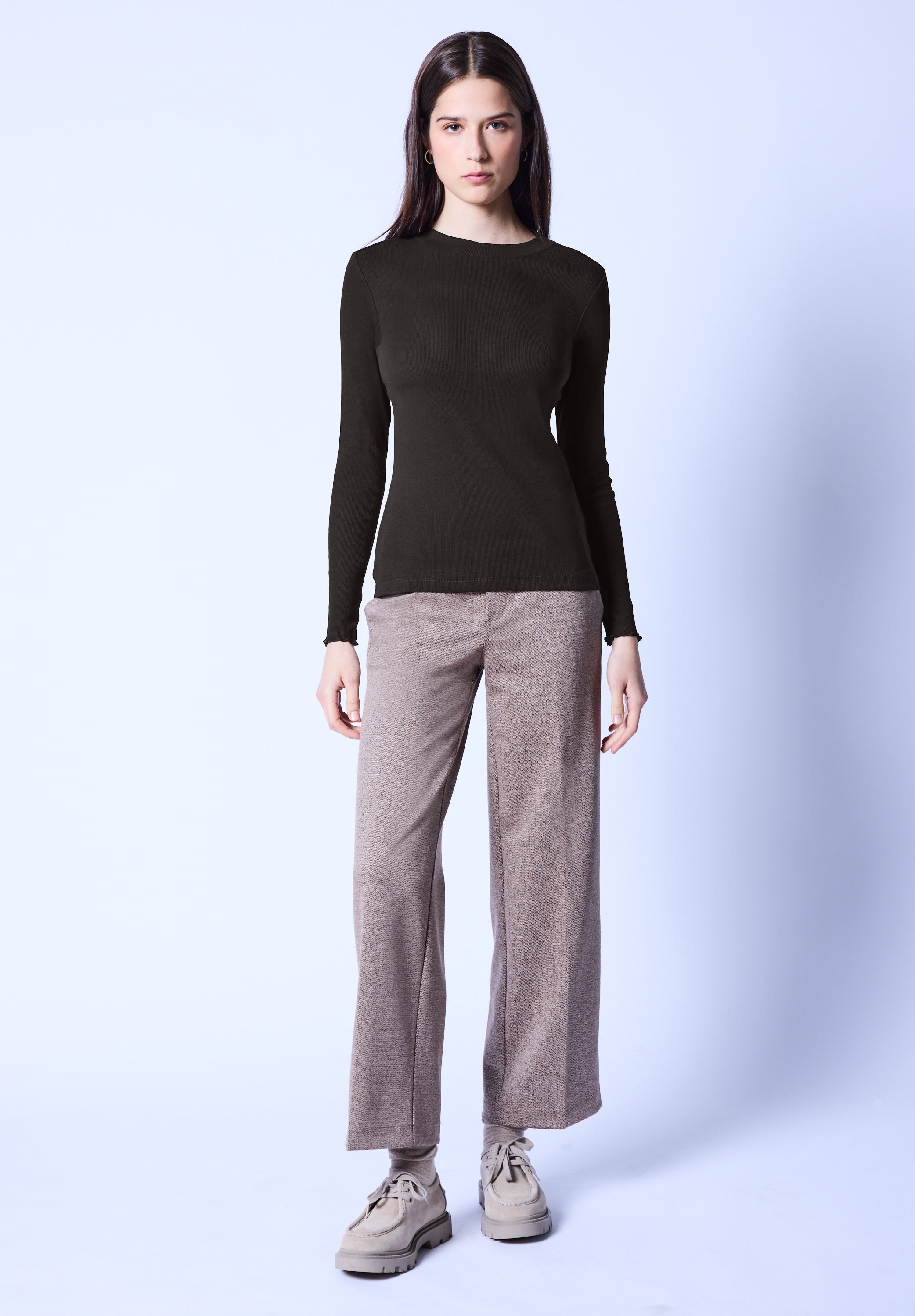 STREET ONE STUDIO Langarmshirt Rundhalsausschnitt