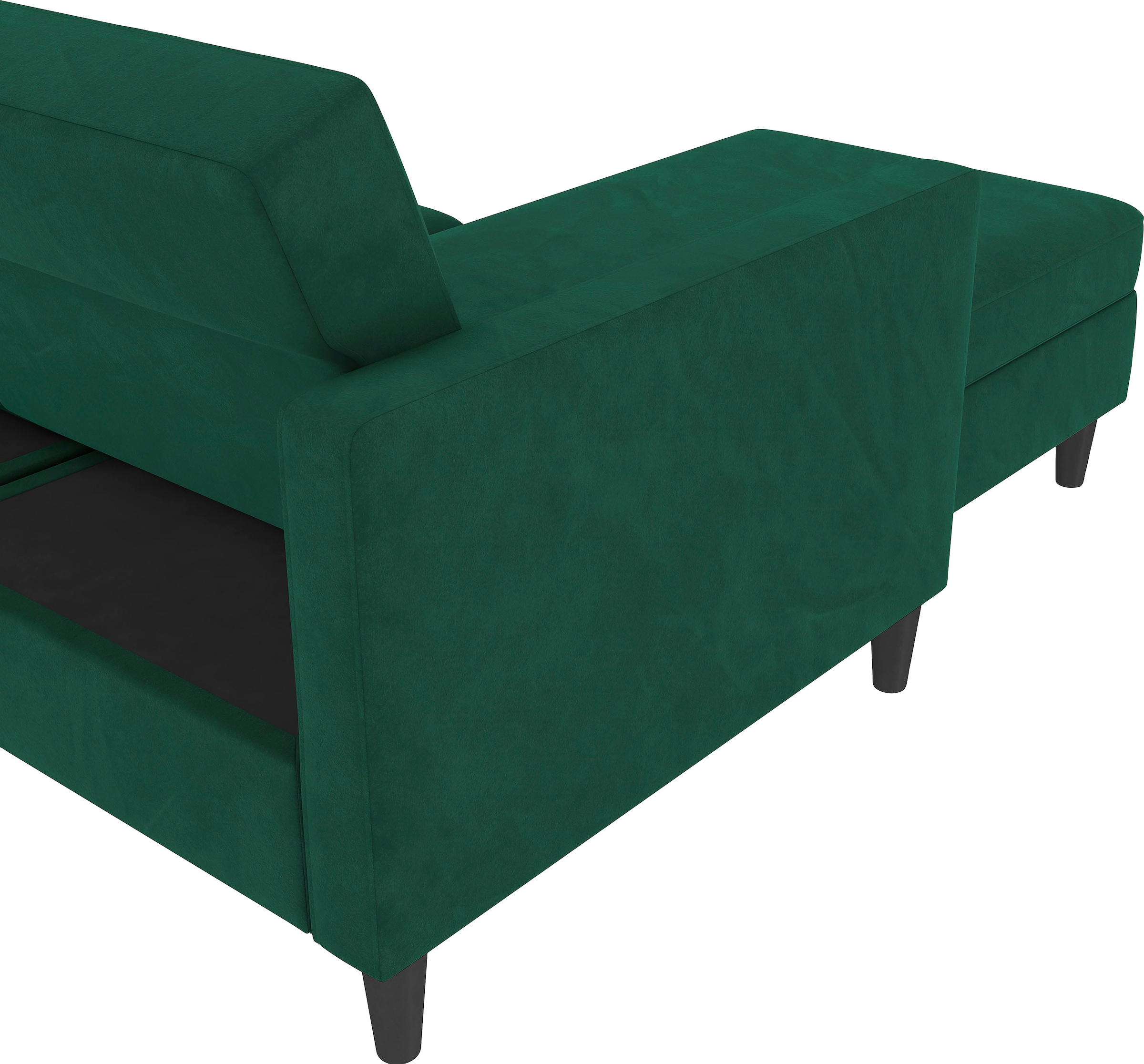 Dorel Home Ecksofa »Hartford II«, mit Bettfunktion und Stauraum, Recamiere beidseitig montierbar