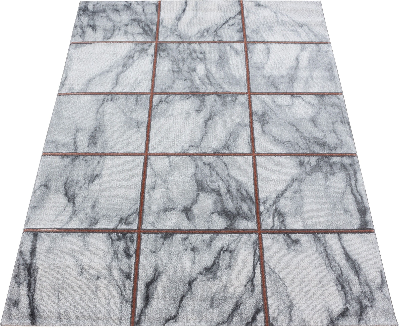 Ayyildiz Teppiche Teppich "NAXOS 3816" rechteckig 12 mm Höhe Läufer, Marmor günstig online kaufen
