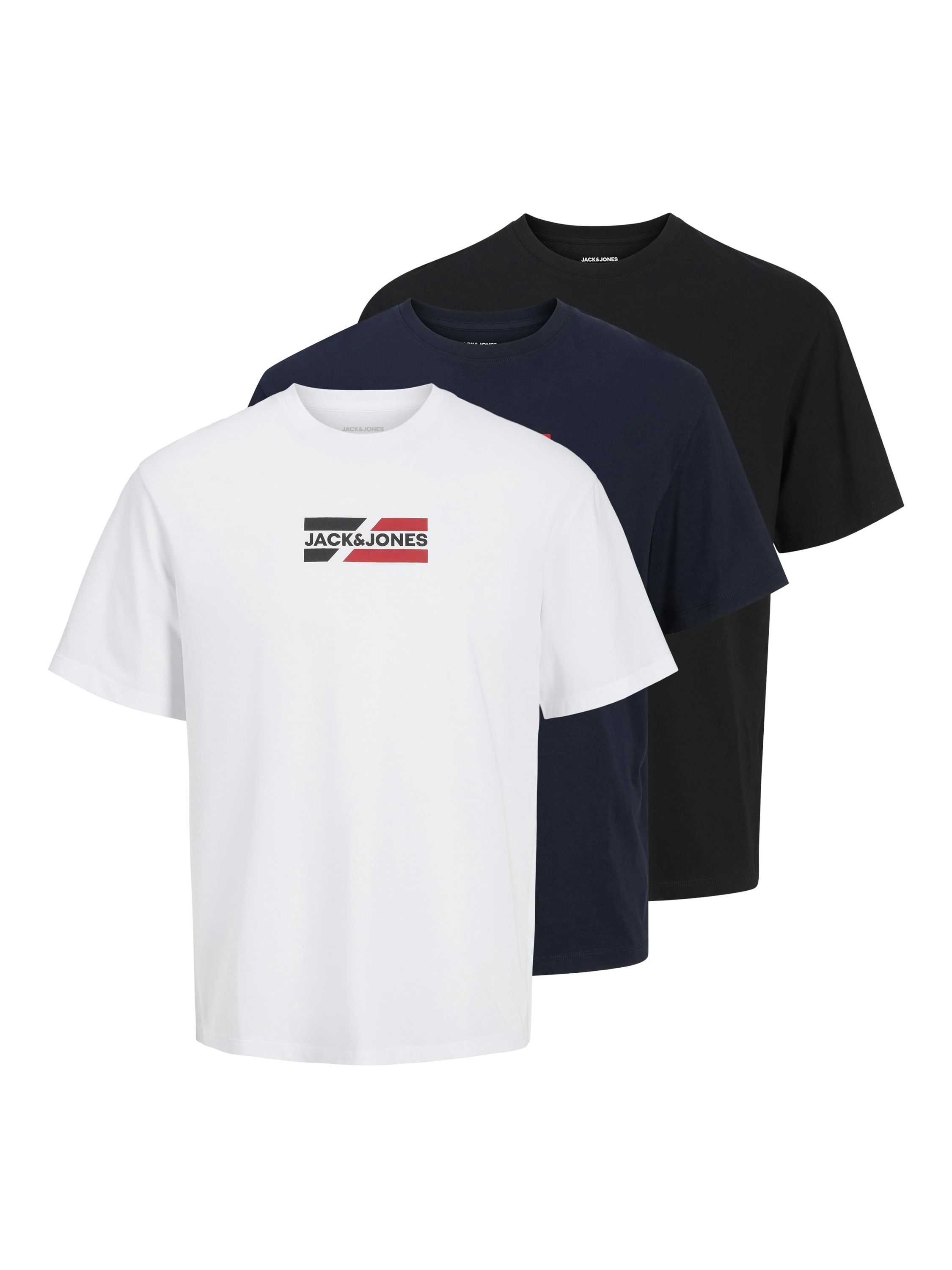 Jack & Jones Kurzarmshirt "JJECORP GRAPHIC TEE SS O-3PK MP NOOS" Packung, 3 günstig online kaufen