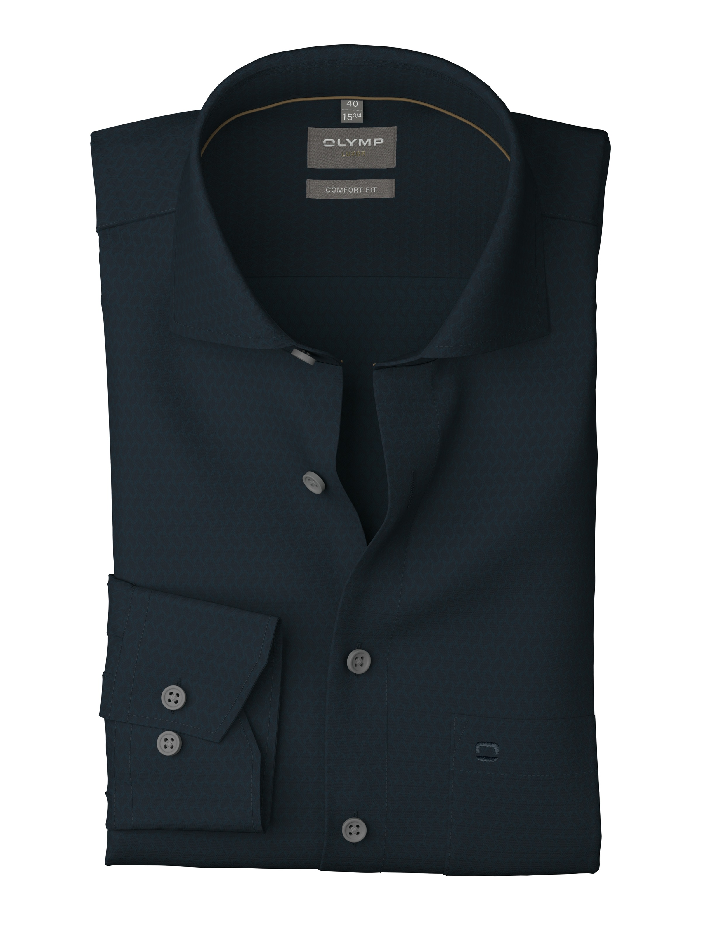 OLYMP Langarmhemd "Luxor comfort fit", Struktur - Satin, comfort fit, Busin günstig online kaufen