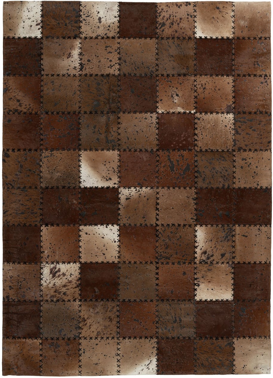 Arte Espina Teppich »Voila 100«, rechteckig, 5 mm Höhe, handgenähter Flachflor-Teppich im Patchwork-Design.