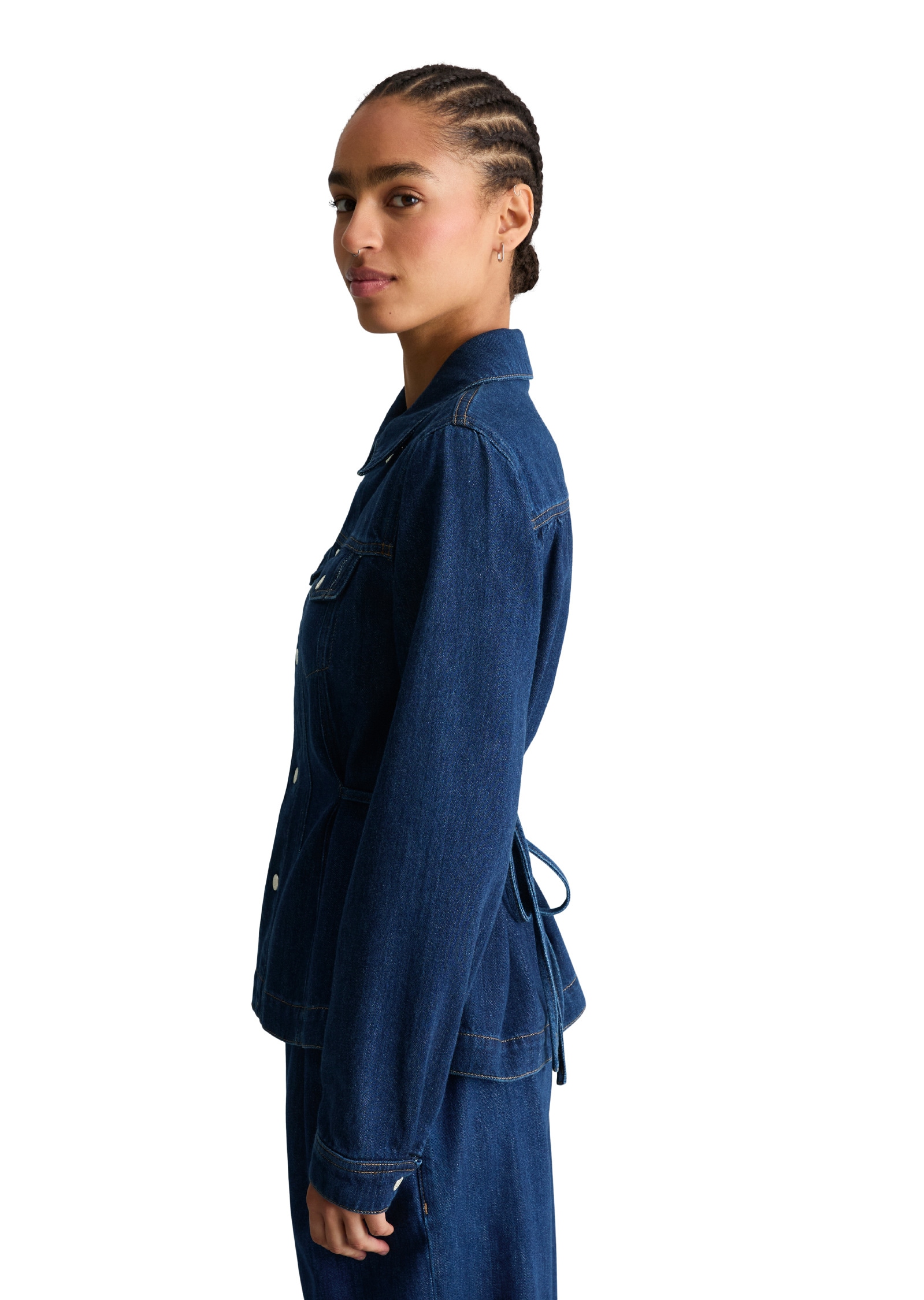 Marc O'Polo DENIM Kurzjacke »made with Orange Fiber« ohne Kapuze