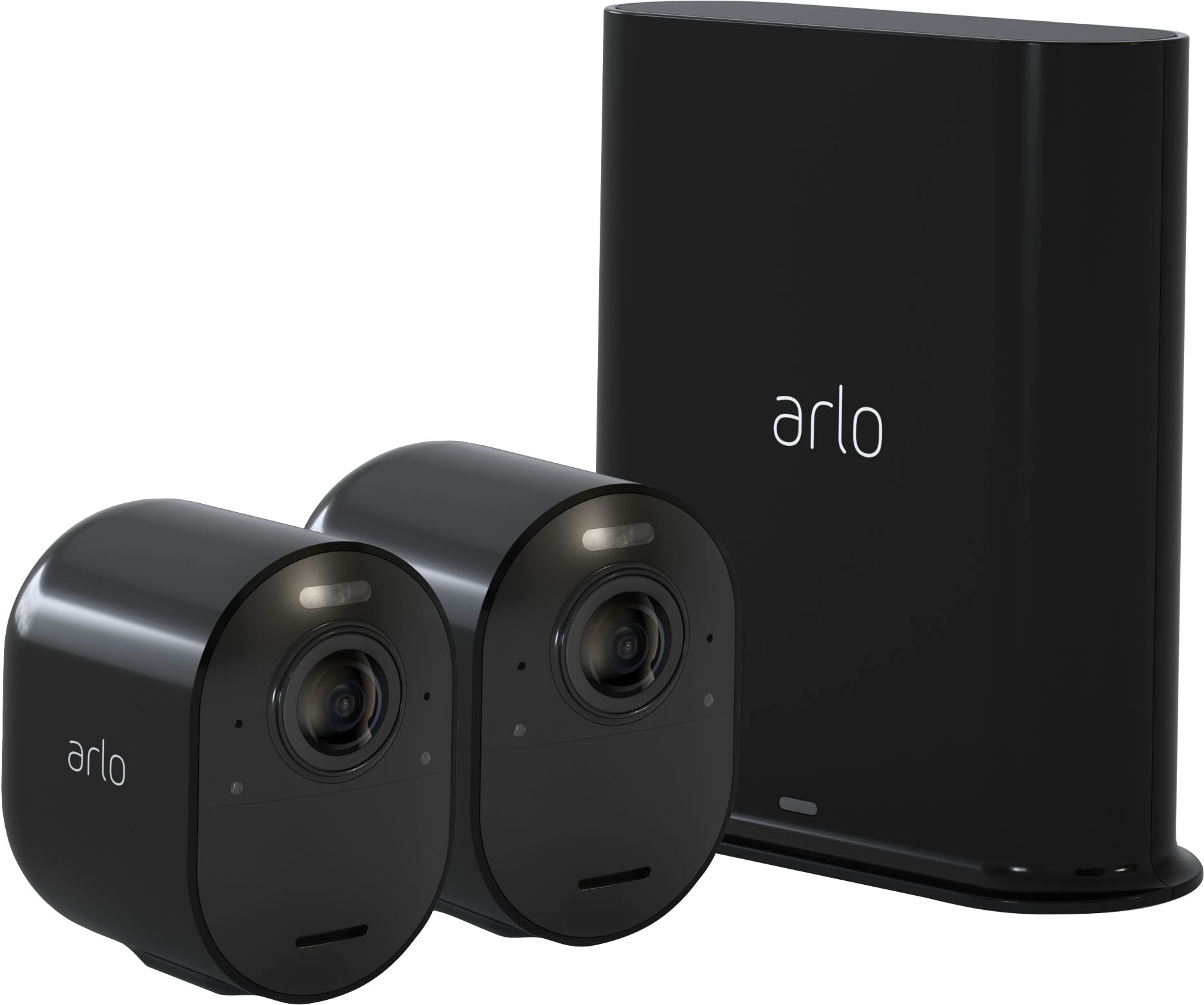 ARLO Überwachungskamera »Arlo Ultra 2 Spotlight-Kamera-Set«, Außenbereich, Reichweite bis 91,4 m,Geräuscherkennung,Integrierte Sirene,Antenne