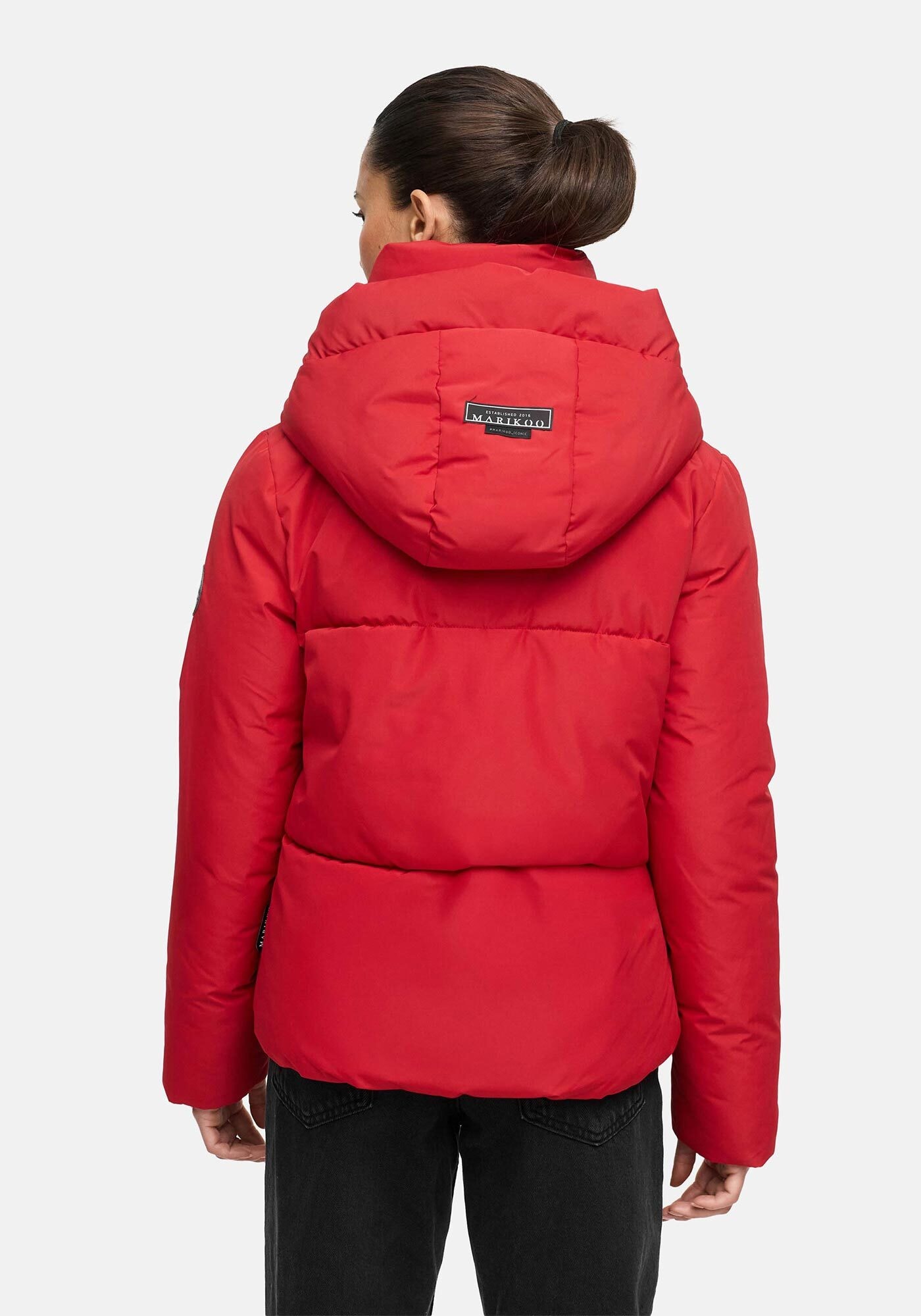 Marikoo Winterjacke »Ninikaa«, kurze Winter Jacke mit extra hohem Windschutzkragen