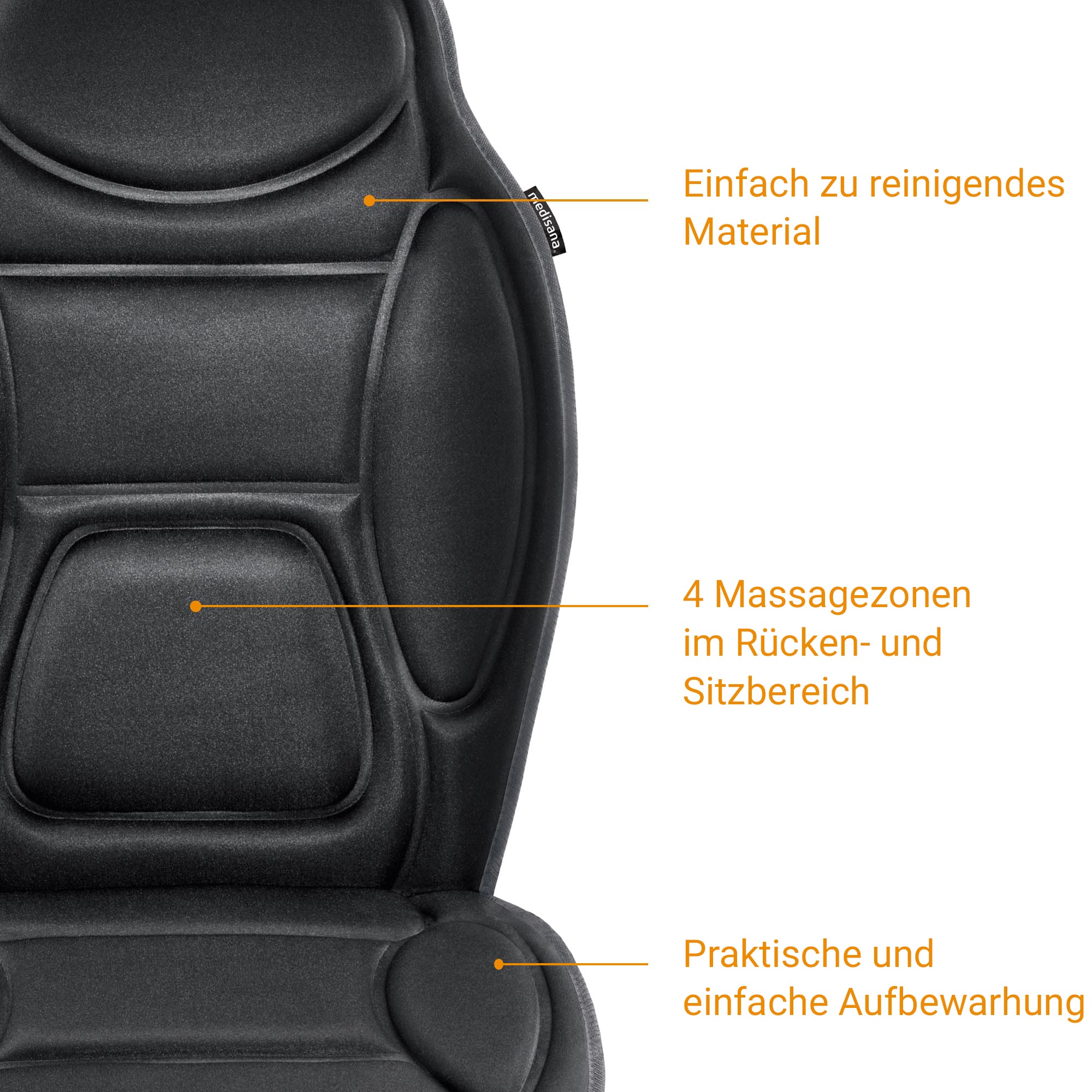 Medisana Massagesitzauflage »MCH 88935«, 4 Massagezonen, 3 Intensitäten, 5 Programme, zuschaltbare Wärme