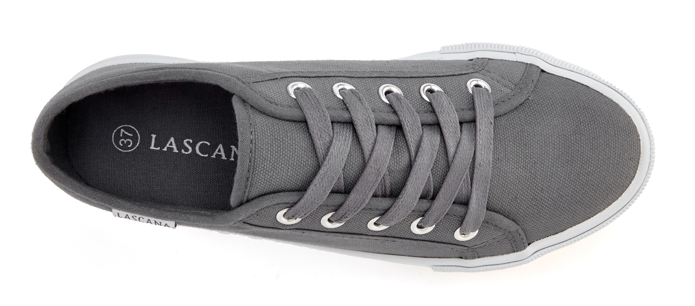 Thumbnail - LASCANA Schnürhalbschuh, Freizeitschuh aus Textil mit Plateausohle