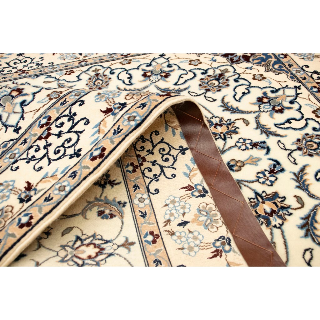 morgenland Teppich »Nain 6la Teppich handgeknüpft beige«, rechteckig, handgeknüpft