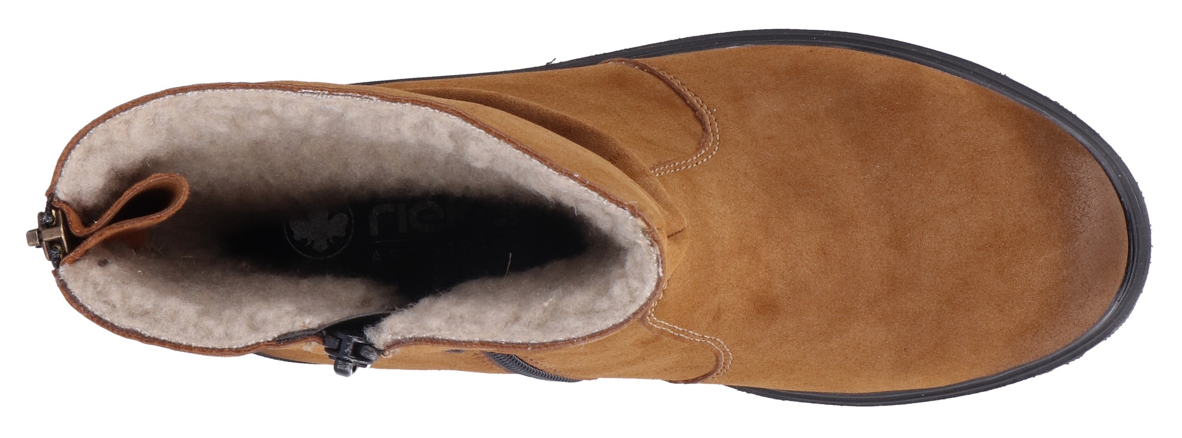 Rieker Winterstiefelette, Winterboots, Profilsohle, slouchy Schaft, mit Innenreißverschluss