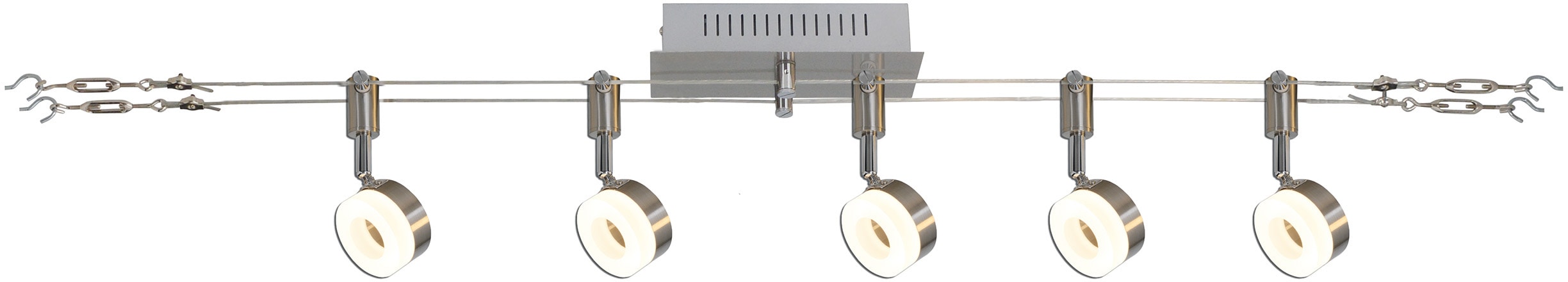 NÄVE LED Pendelleuchte "Tony", 5, Ø 7cm H: 21cm, 1 Stk., grau, Leuchten, individuell einstellbar