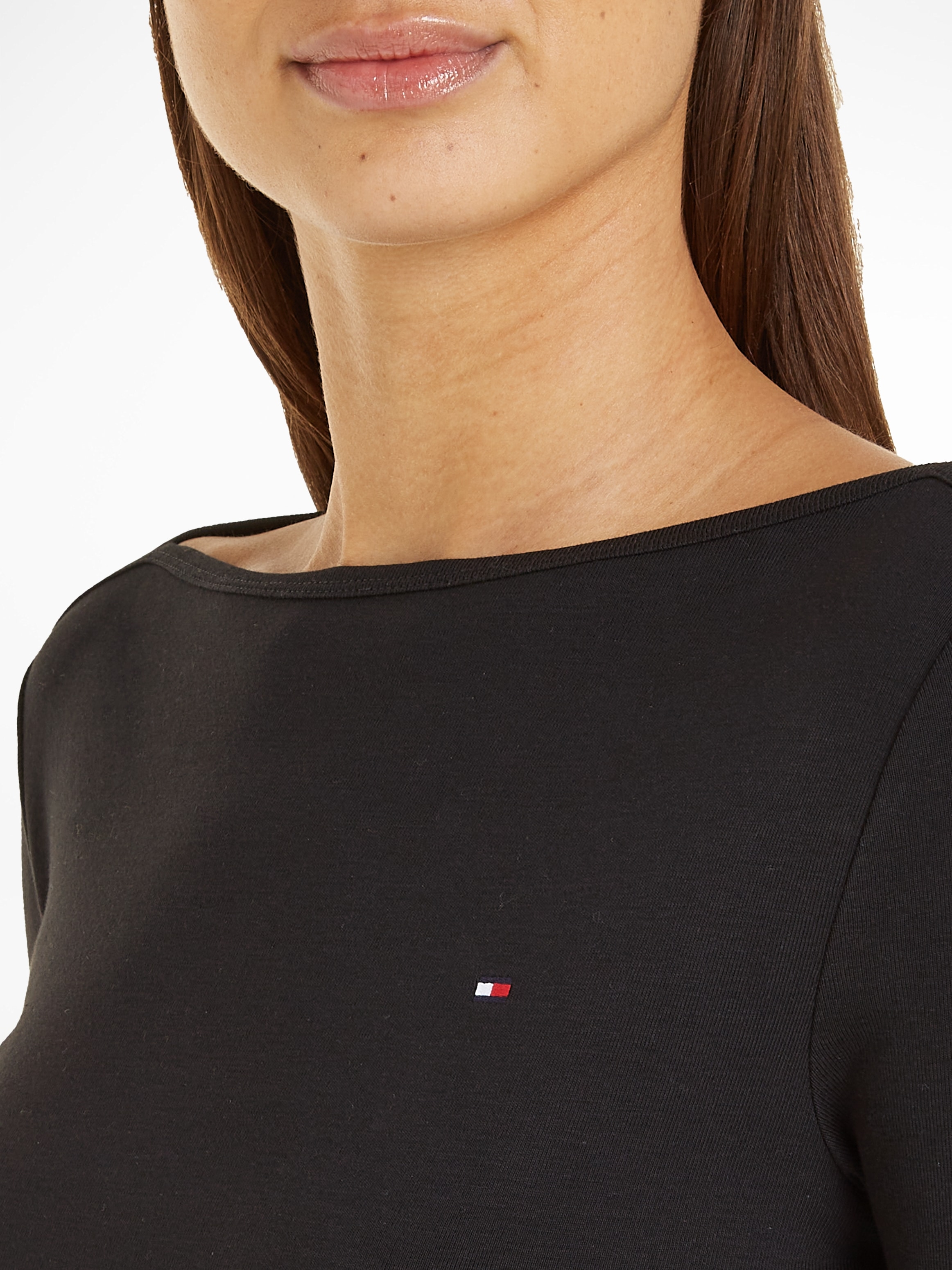 Tommy Hilfiger 3/4-Arm-Shirt »NEW CODY SLIM BOAT-NK 3/4SLV«, mit Logostickerei