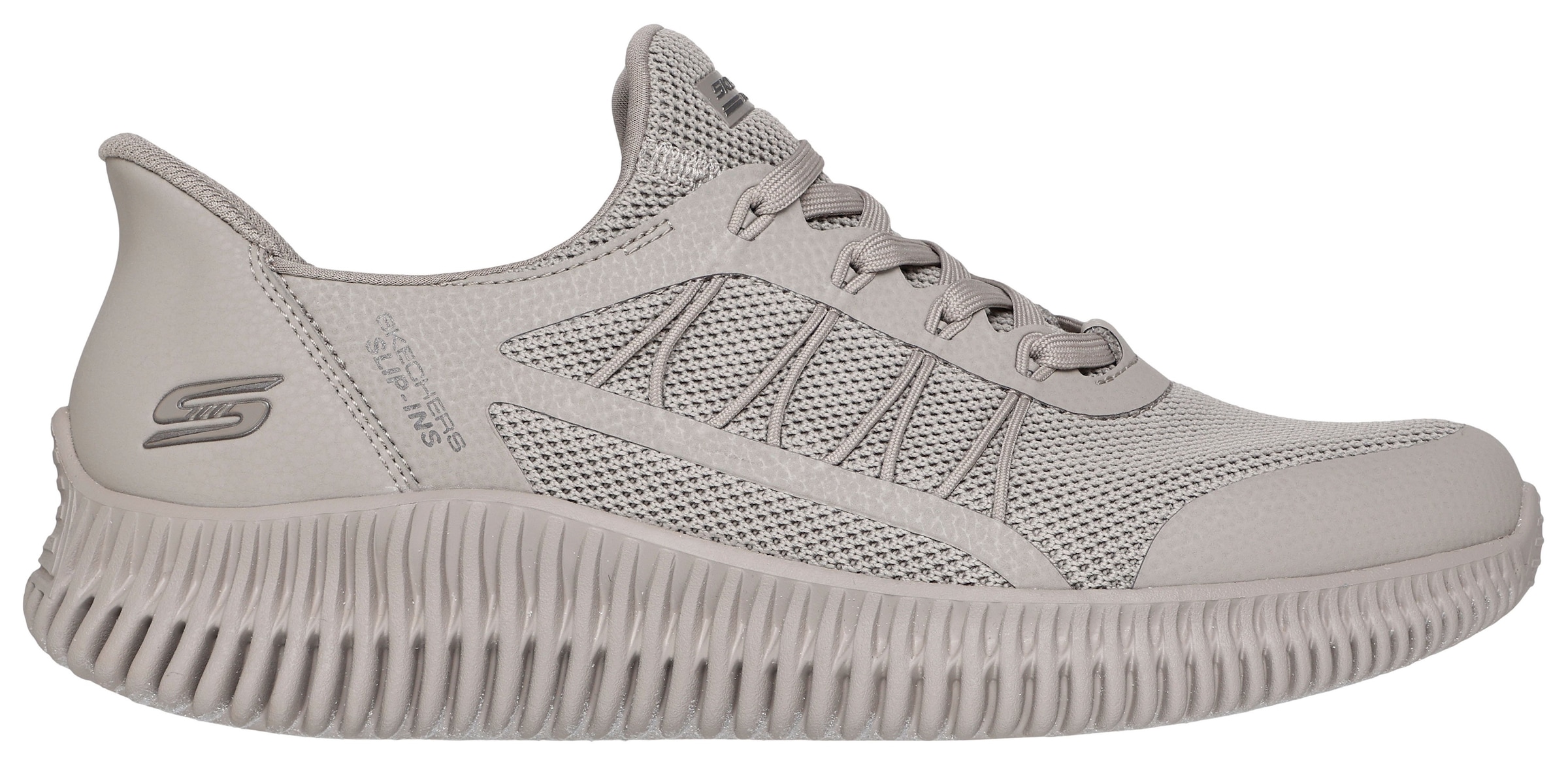 Skechers Sneaker »BOBS GEO LITE-FIXED EDGE«, Freizeitschuh, Trainingsschuh mit Slip-ins