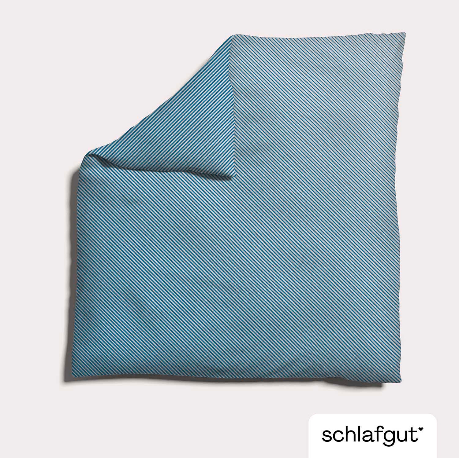 Schlafgut Bettbezug "Woven Satin Fade mit feinen Streifen" mit Farbverlauf, günstig online kaufen