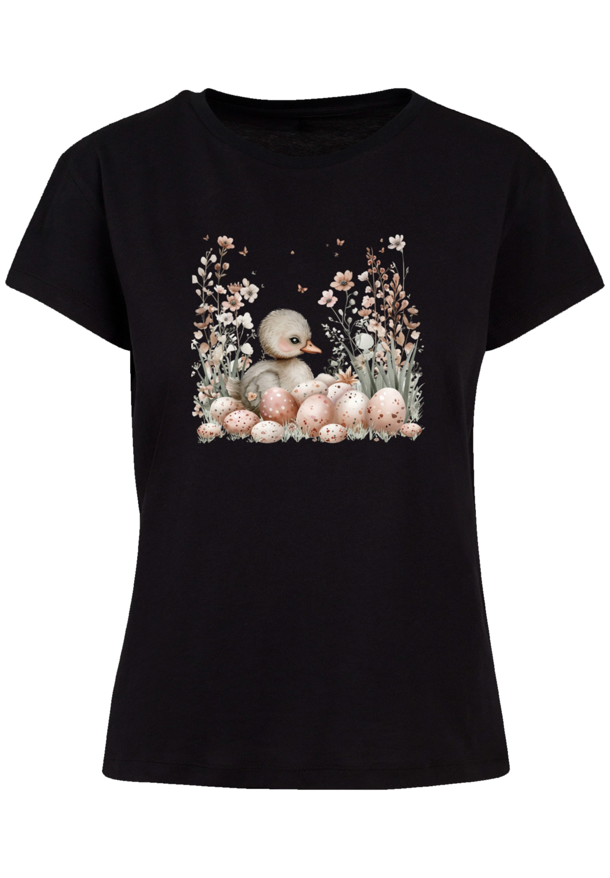 F4NT4STIC T-Shirt »Ente Ostereier Blumen Küken«, Premium Qualität