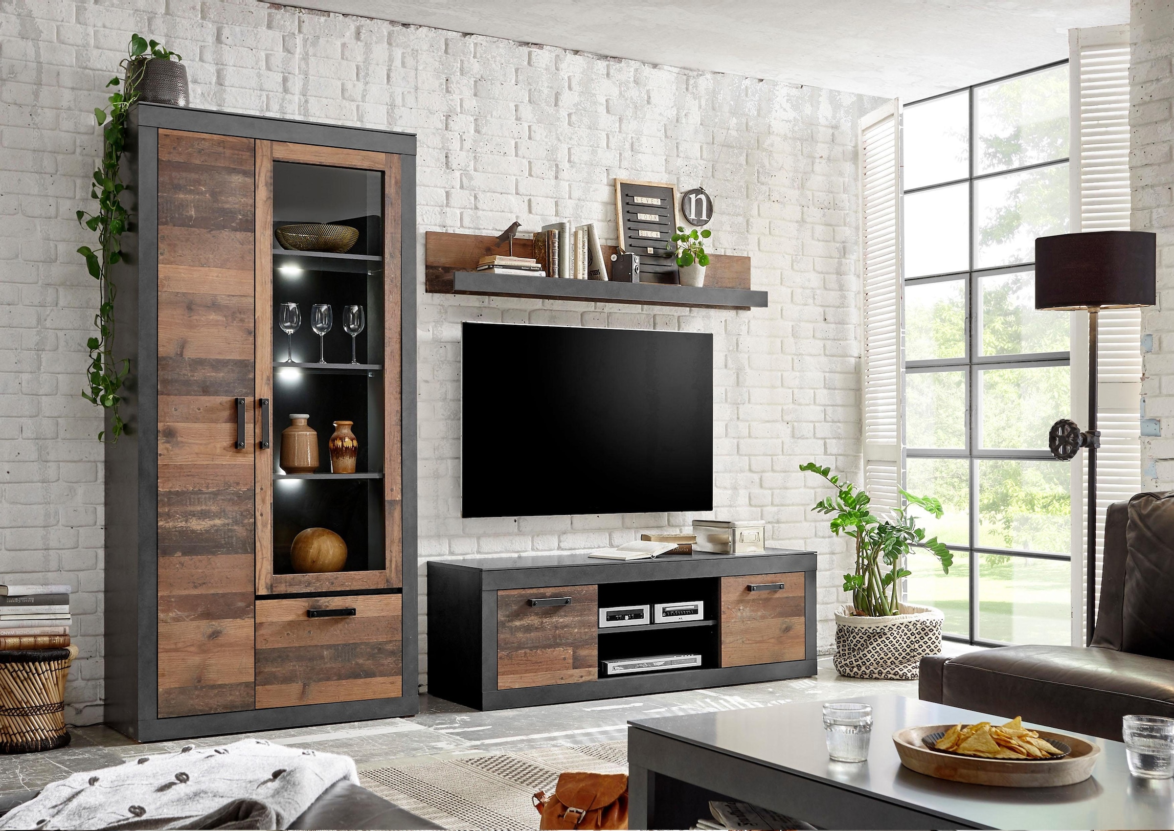 Home affaire Wohnwand "BROOKLYN" 3 Stk. tlg. günstig online kaufen