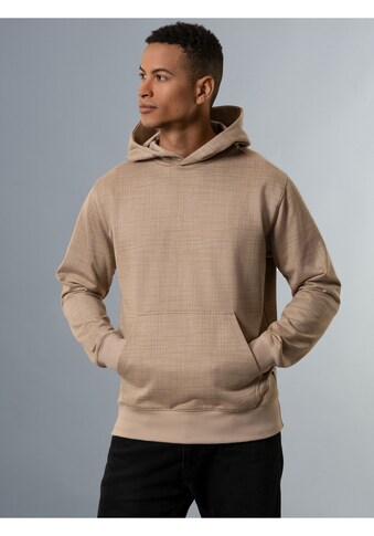 Kapuzensweatshirt »TRIGEMA Hoodie mit Print-Muster und Känguru-Tasche«