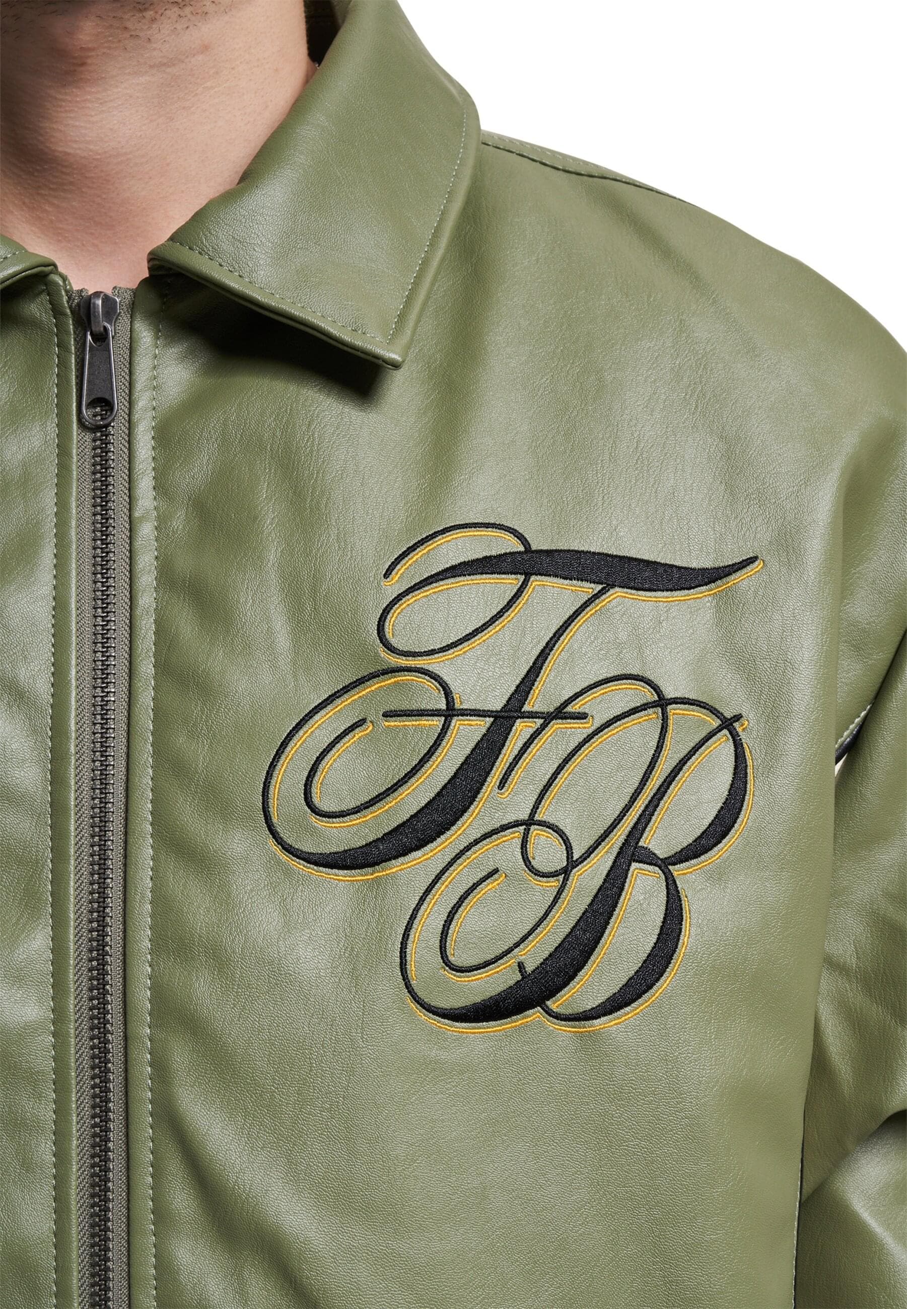 Fubu Collegejacke »Fubu Herren FM234-008-2 FUBU FB Initials Leather Coach Jacket«, (1 St.), ohne Kapuze