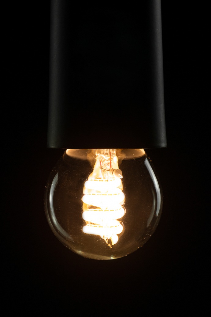 SEGULA LED-Leuchtmittel »LED Golfball Curved klar«, E27, Warmweiß, dimmbar, E27, Golfball Curved klar, Ambient Dimming