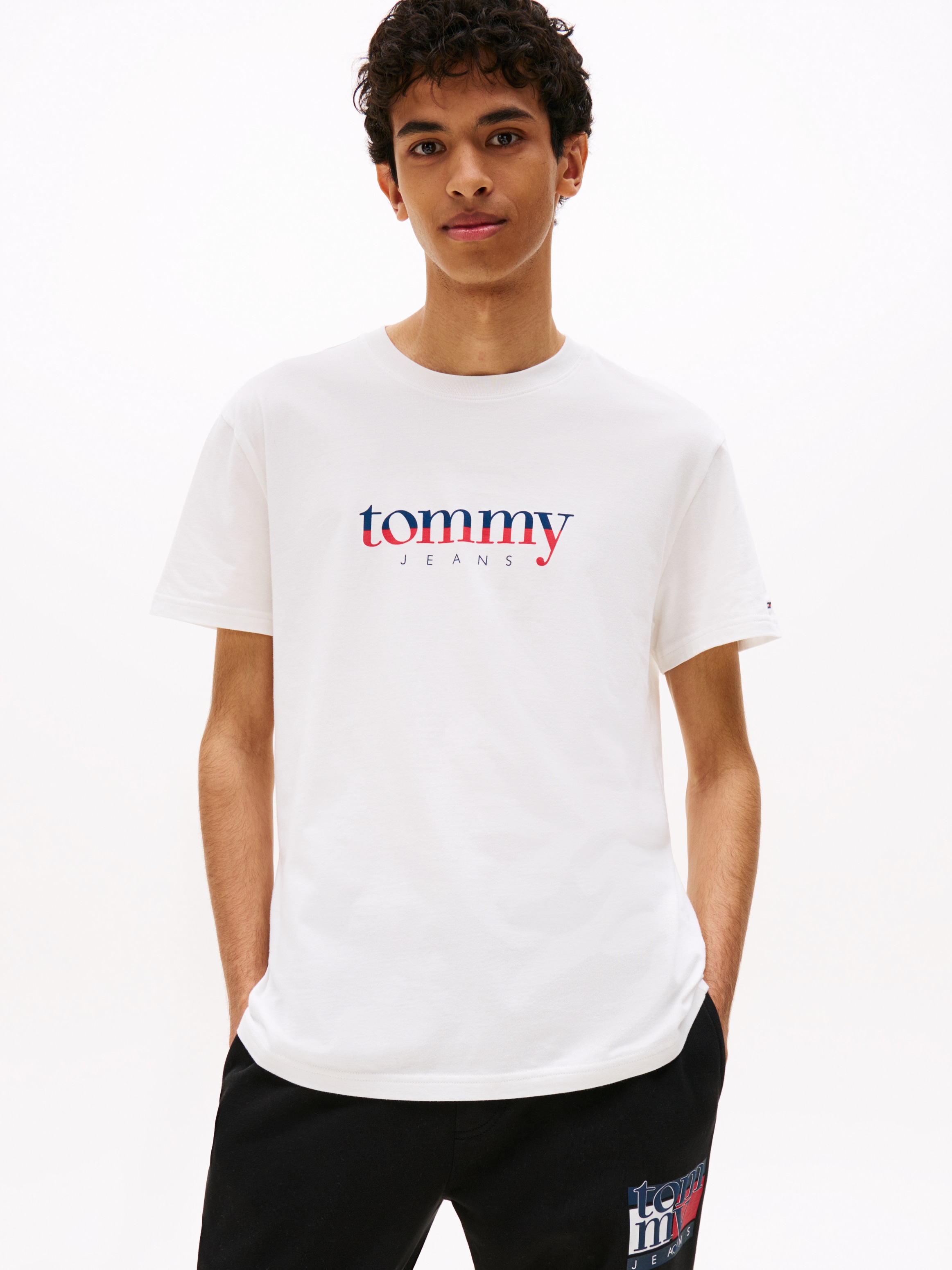 Tommy Jeans Sweathose »TJM RWB FLAG«, Jogginghose, Print, elastischer Bund, slim fit