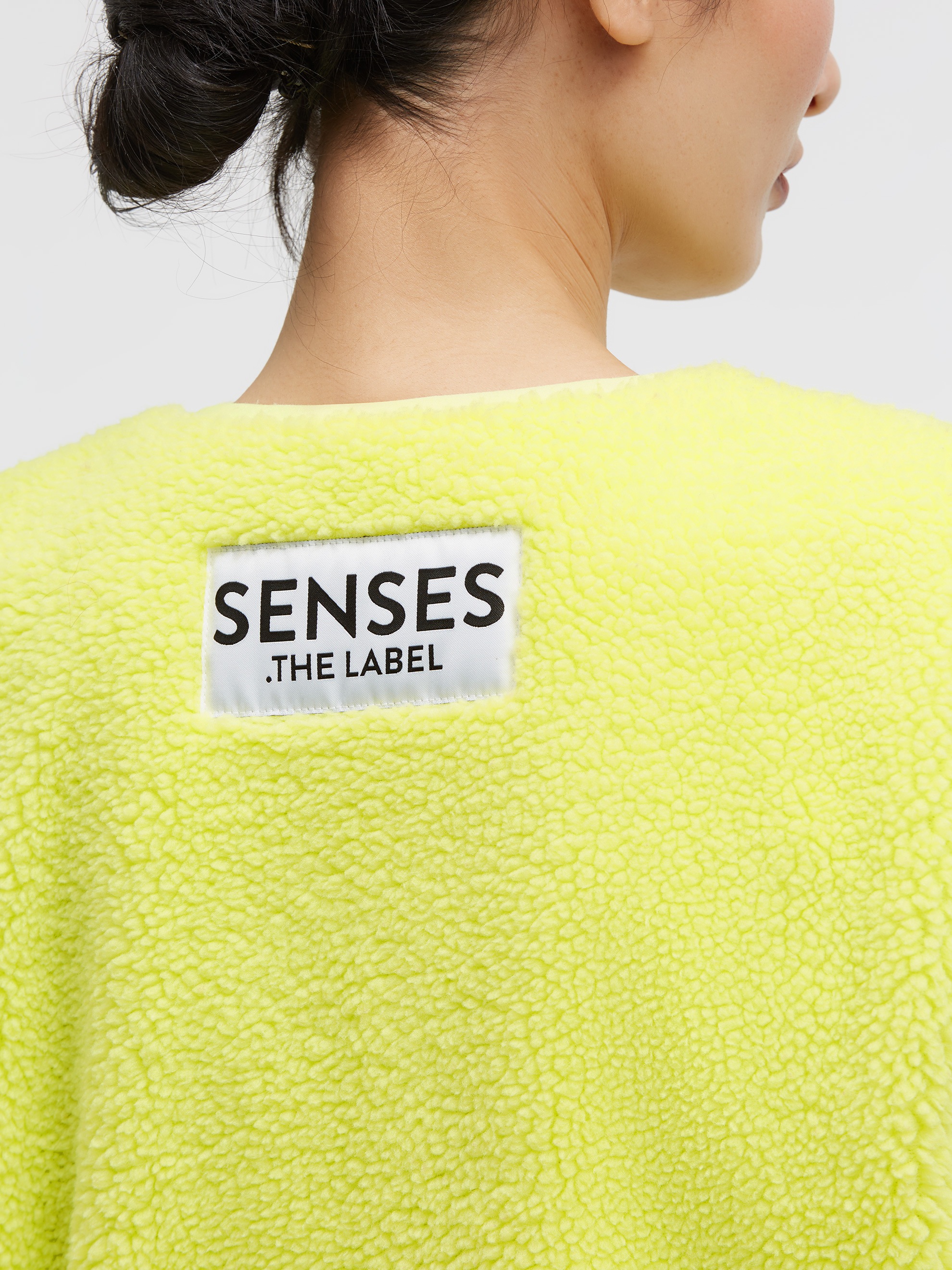 SENSES.THE LABEL Fleeceweste mit Druckknopfleiste
