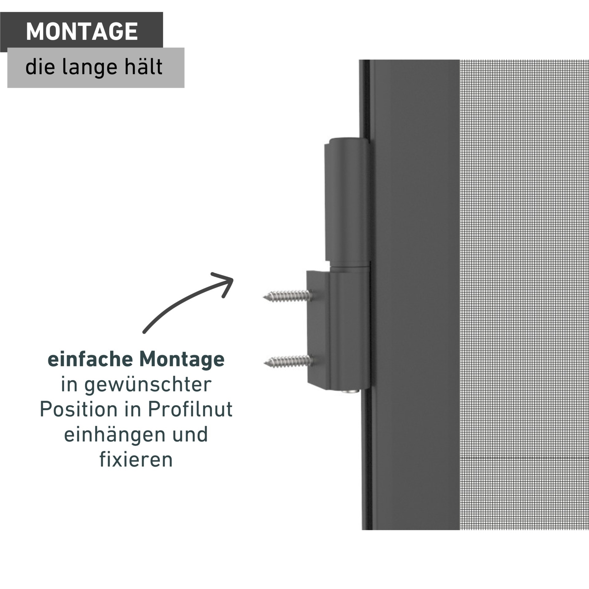 Windhager Montagezubehör »für Insektenschutz Rahmenfenster und Türen, 3 Stk. Alu Scharniere« 3 Stk. tlg. Fliegengitterfenster Ersatzteil, erhältlich in weiß oder anthrazit