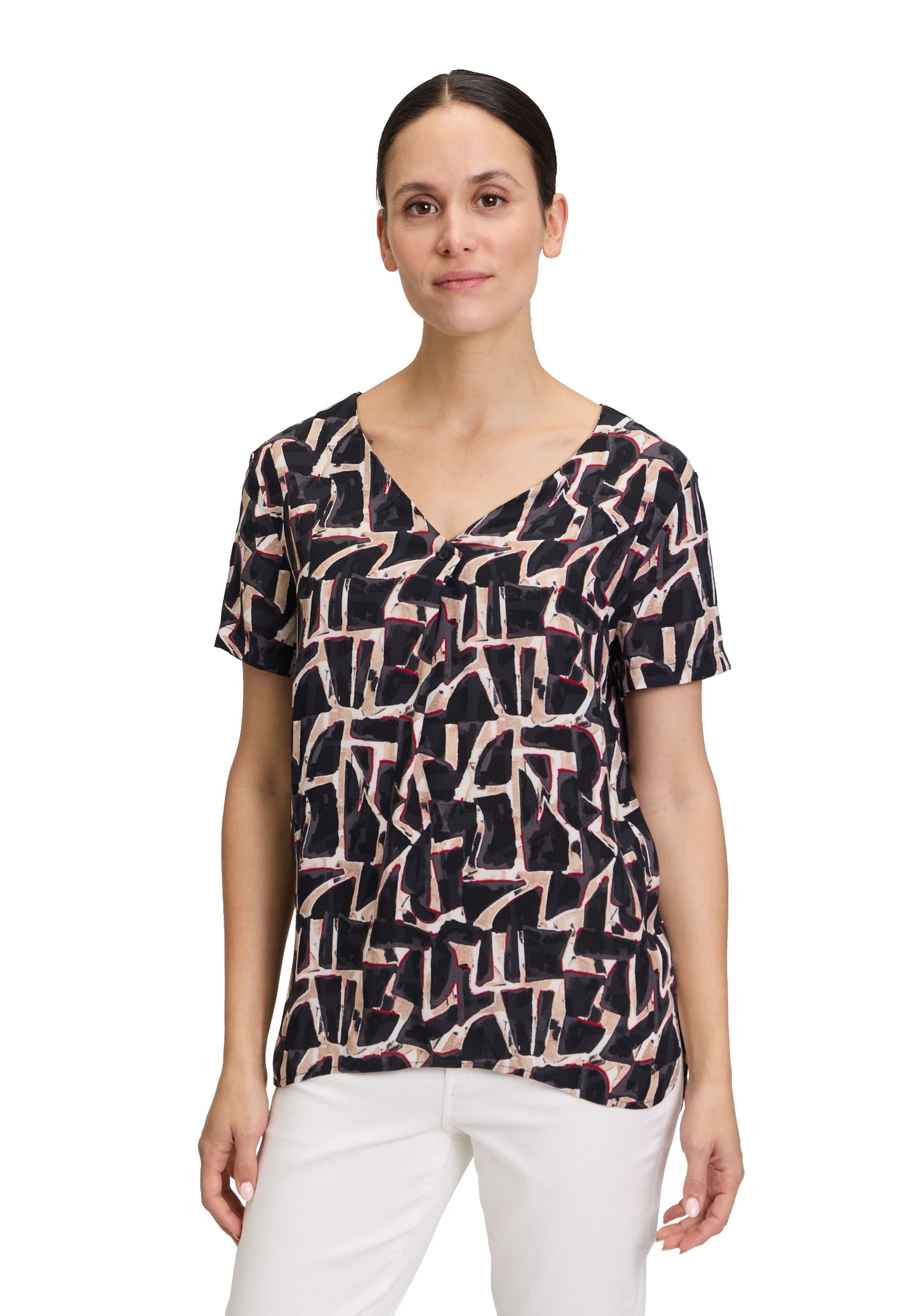 Betty&Co Schlupfbluse "Betty & Co Damen Schlupfbluse mit Print" günstig online kaufen