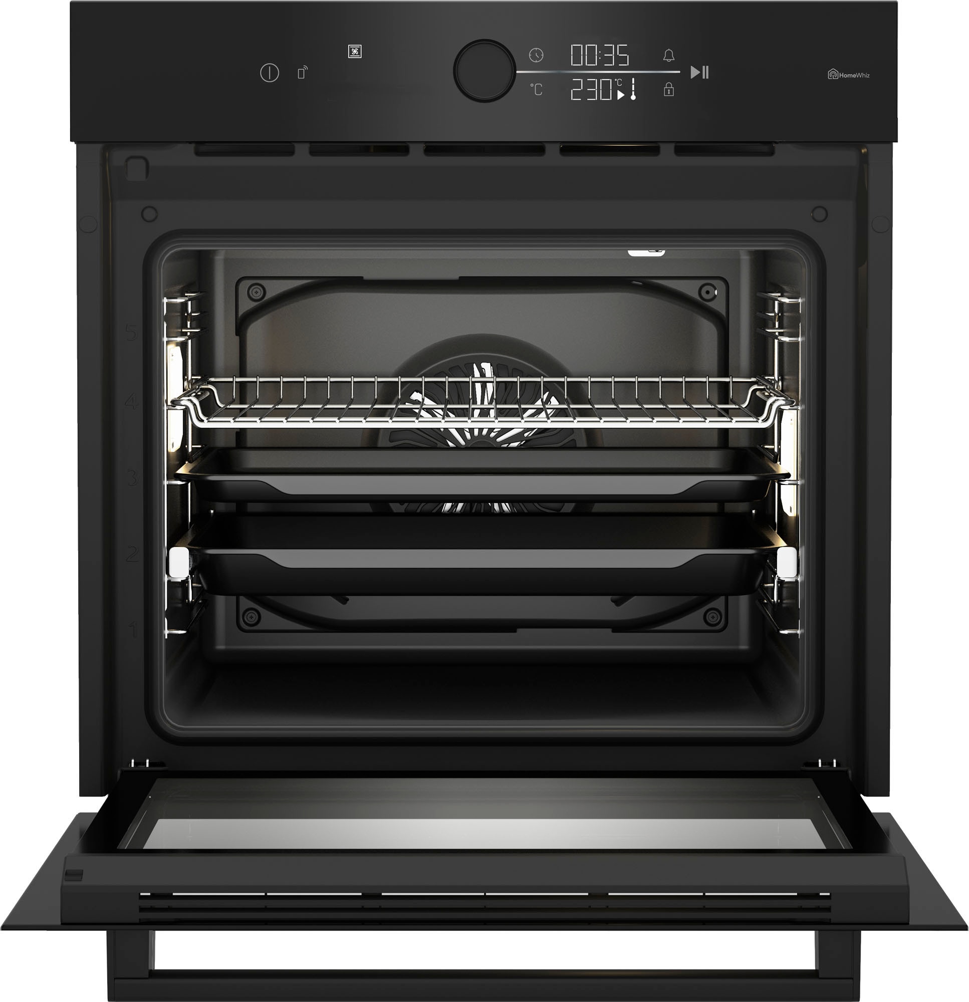 BEKO Einbaubackofen »BBIM17400BS«, BBIM17400BS, mit 1-fach-Teleskopauszug, SteamShine