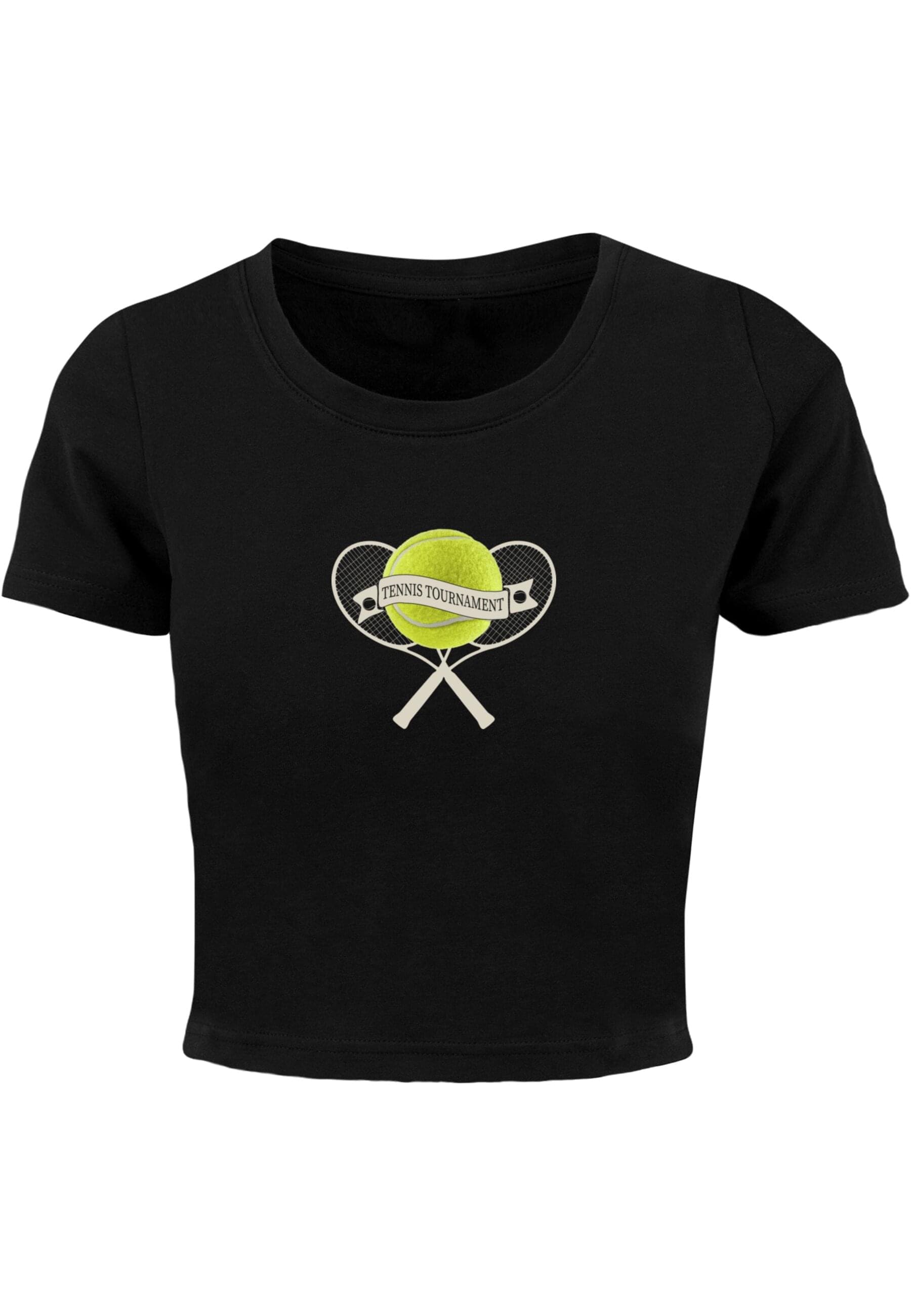 Merchcode T-Shirt "Merchcode Damen Ladies Tennis Tournament Cropped Tee" günstig online kaufen