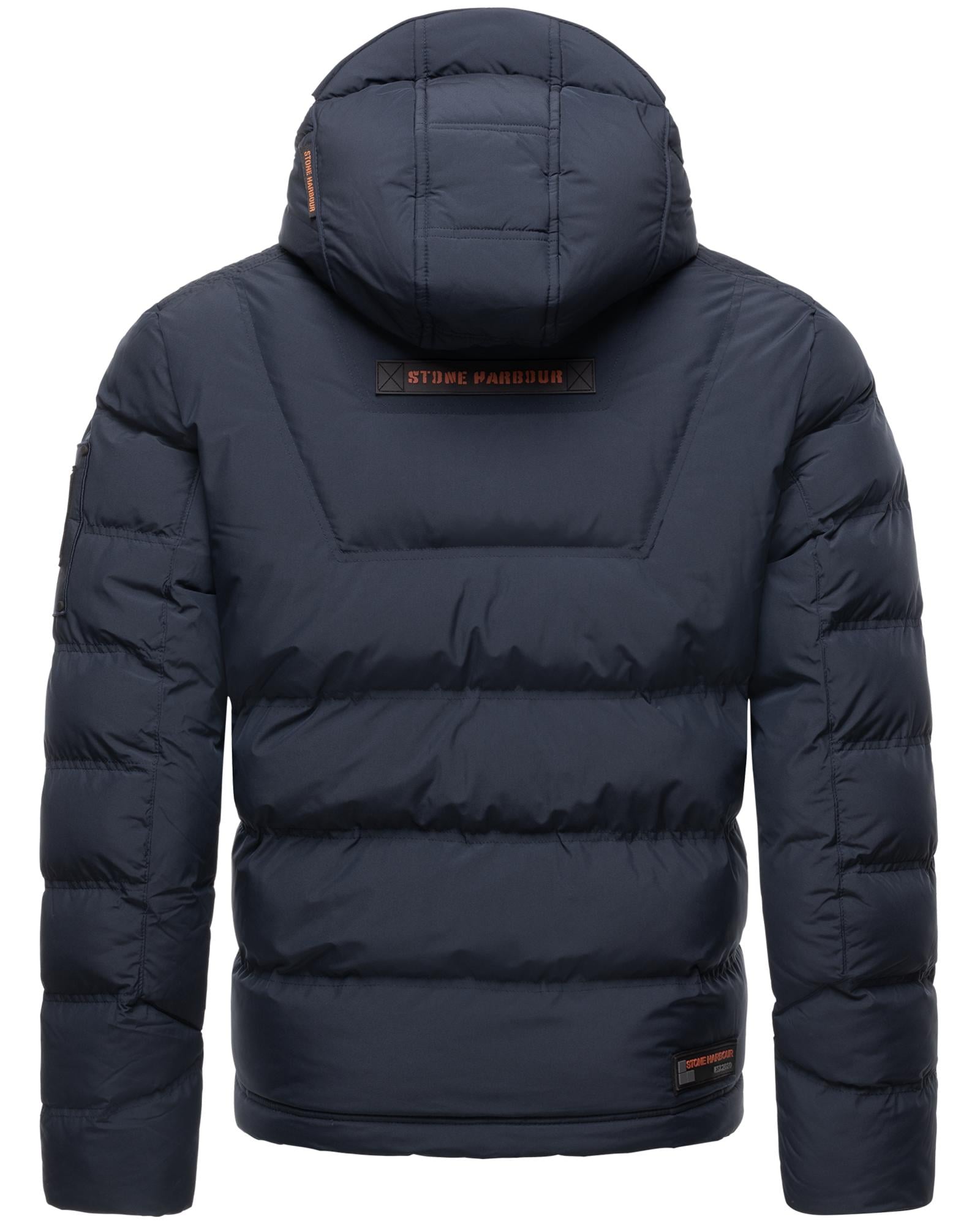 Stone Harbour Winterjacke »Arvidoo«, mit Kapuze, Modische Herren Winter Steppjacke