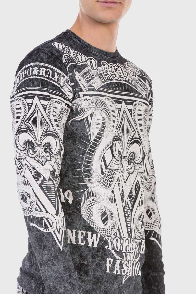 Cipo & Baxx T-Shirt »Sweatshirts«, mit coolem Print