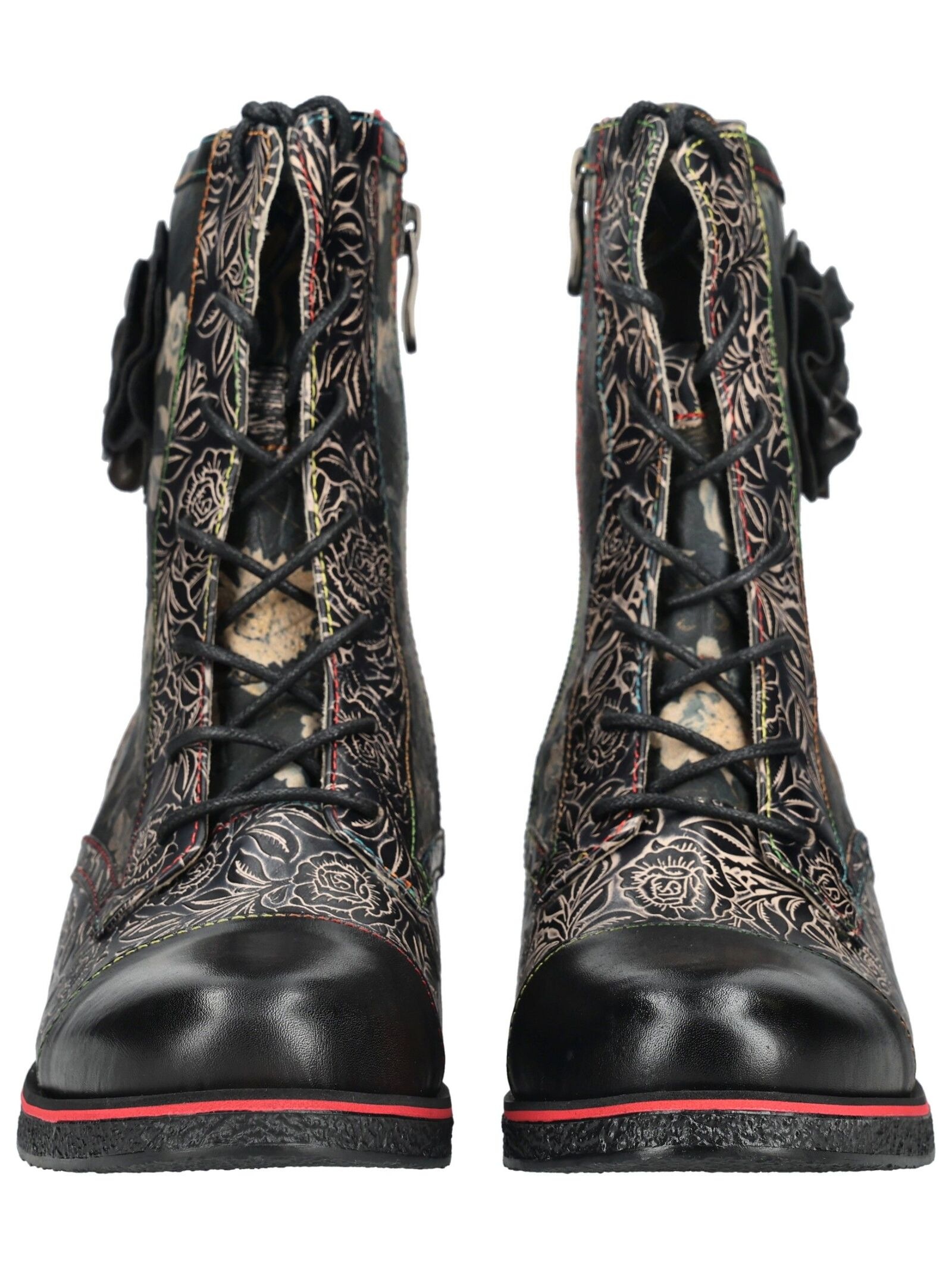 LAURA VITA Schnürstiefelette »LAURA VITA Stiefelette Leder/Textil«