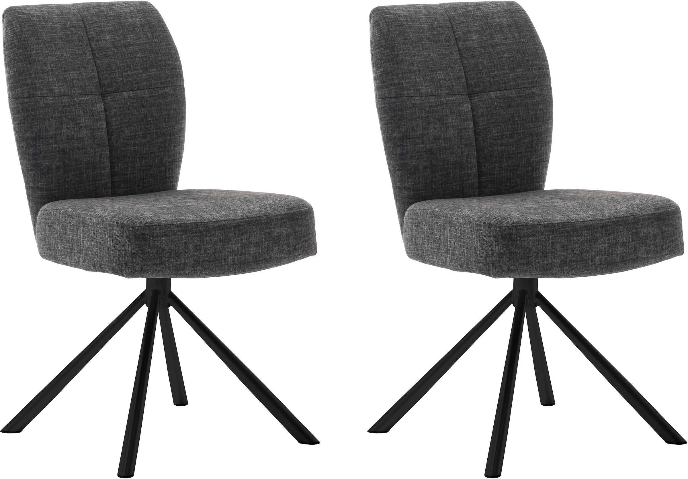 MCA furniture Esszimmerstuhl »KEA«, (2er-Set), 360°,Taschenfederkern, belastbar 120 kg, Sitzhöhe ca. 50 cm