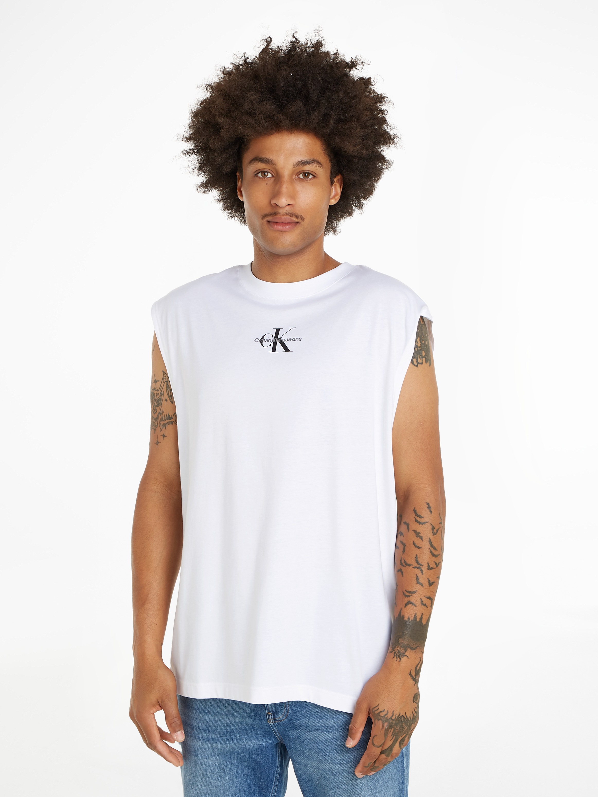 T-Shirt »MONOLOGO SLEEVELESS TEE«, mit Logodruck