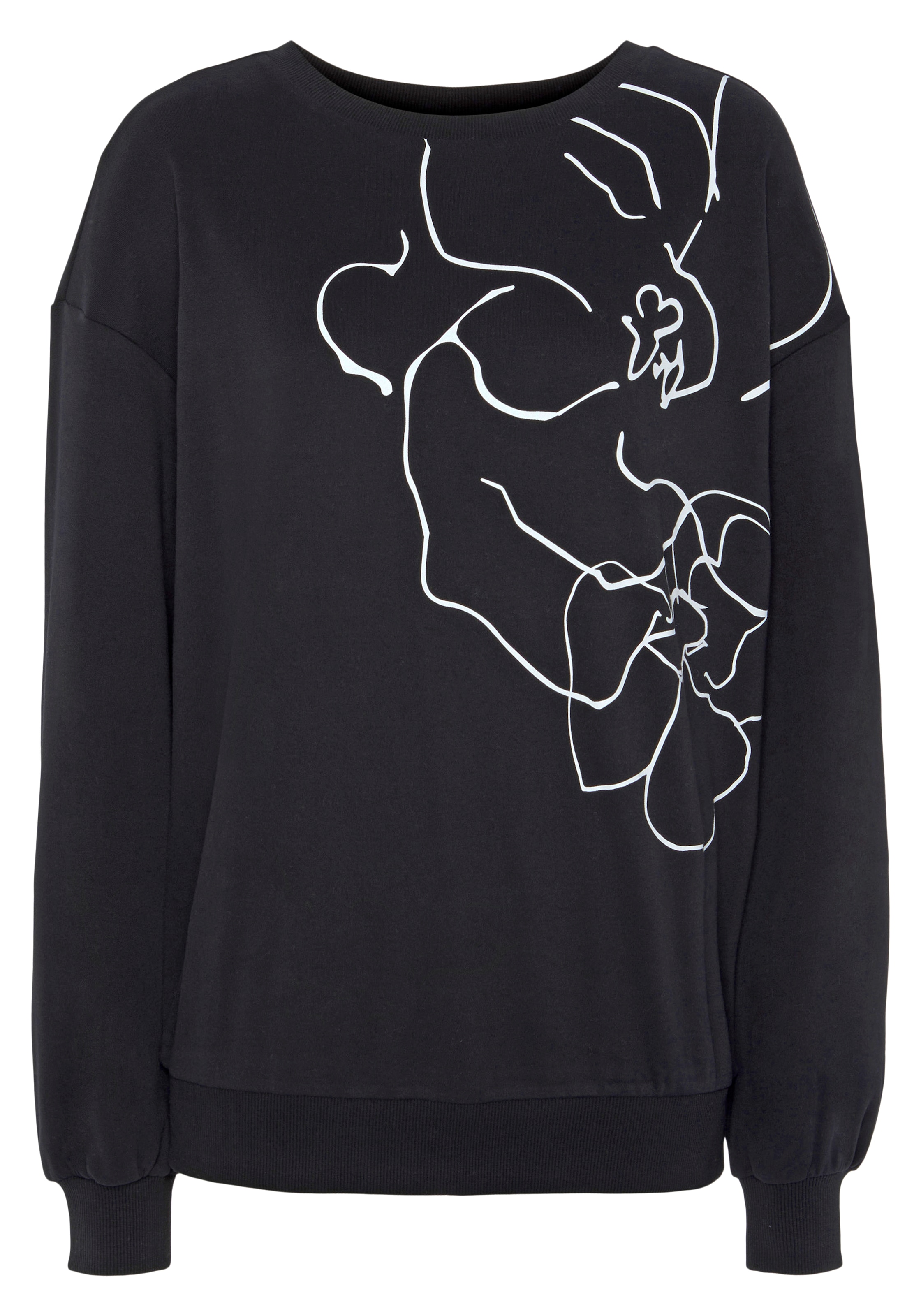 LASCANA Sweatshirt, mit Druck, Loungewear günstig online kaufen