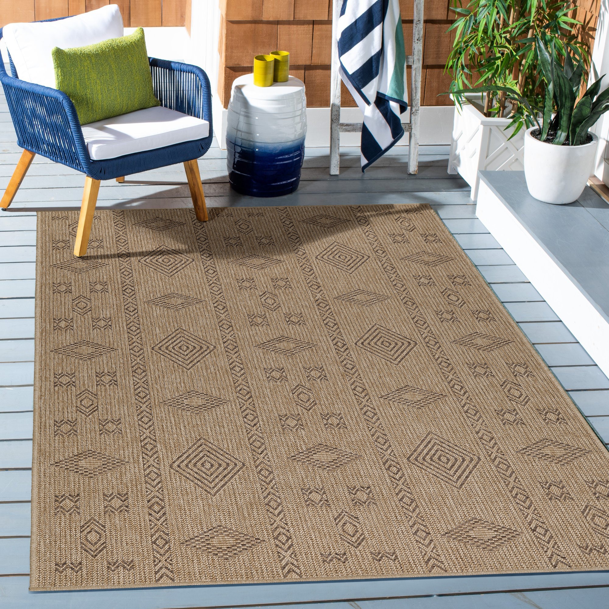 AYYILDIZ TEPPICHE DHAKA 8711 Outdoor Rug Black 80x150cm