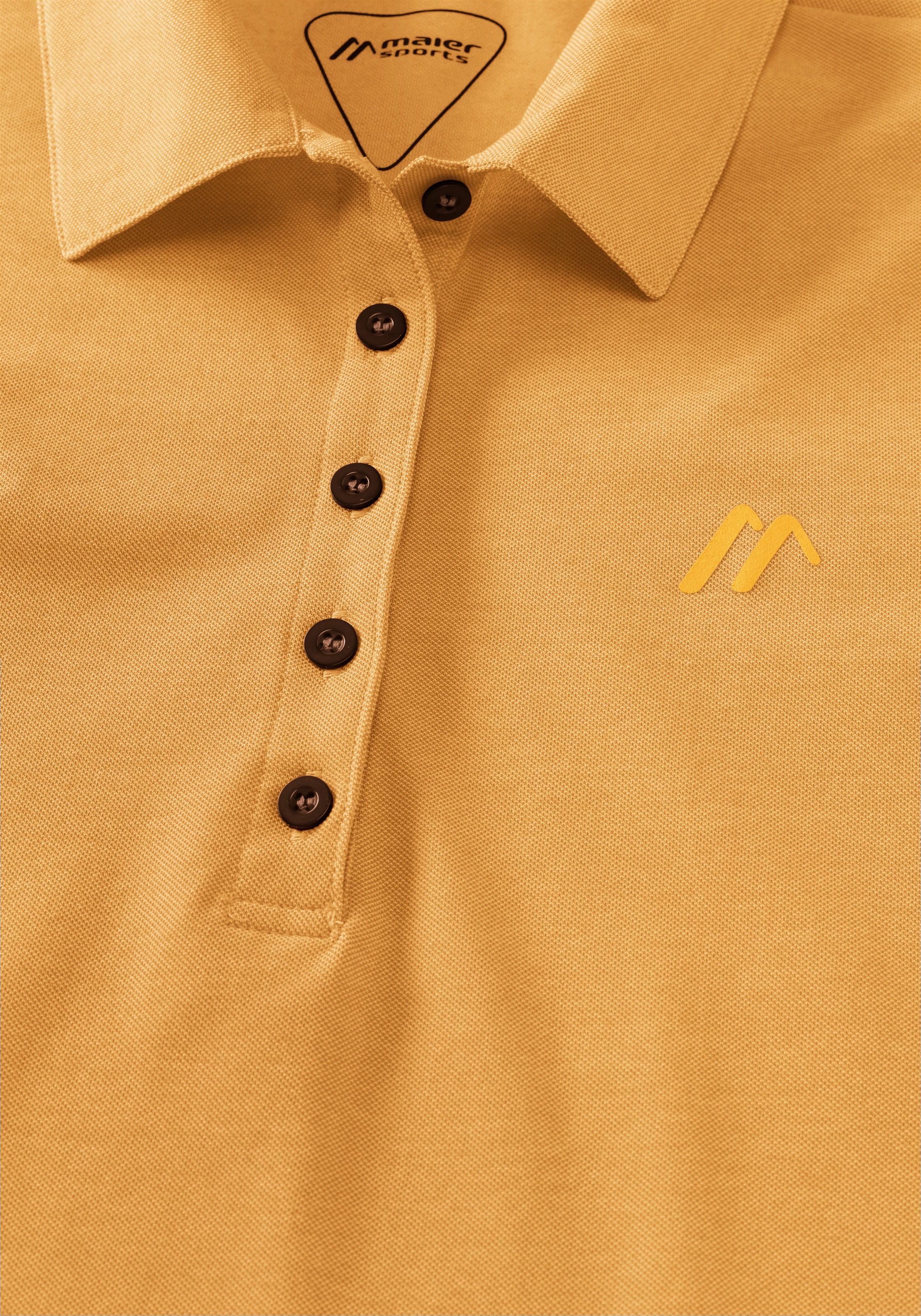 Maier Sports Langarm-Poloshirt "Long Piquee Polo W" günstig online kaufen