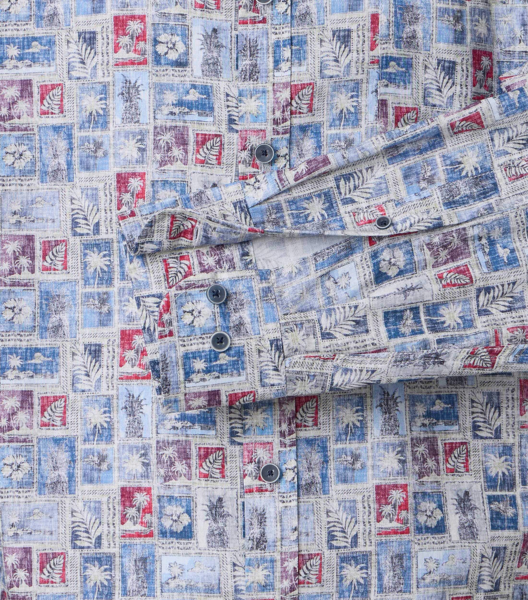 CASAMODA Leinenhemd »CASAMODA Leinenhemd Print«