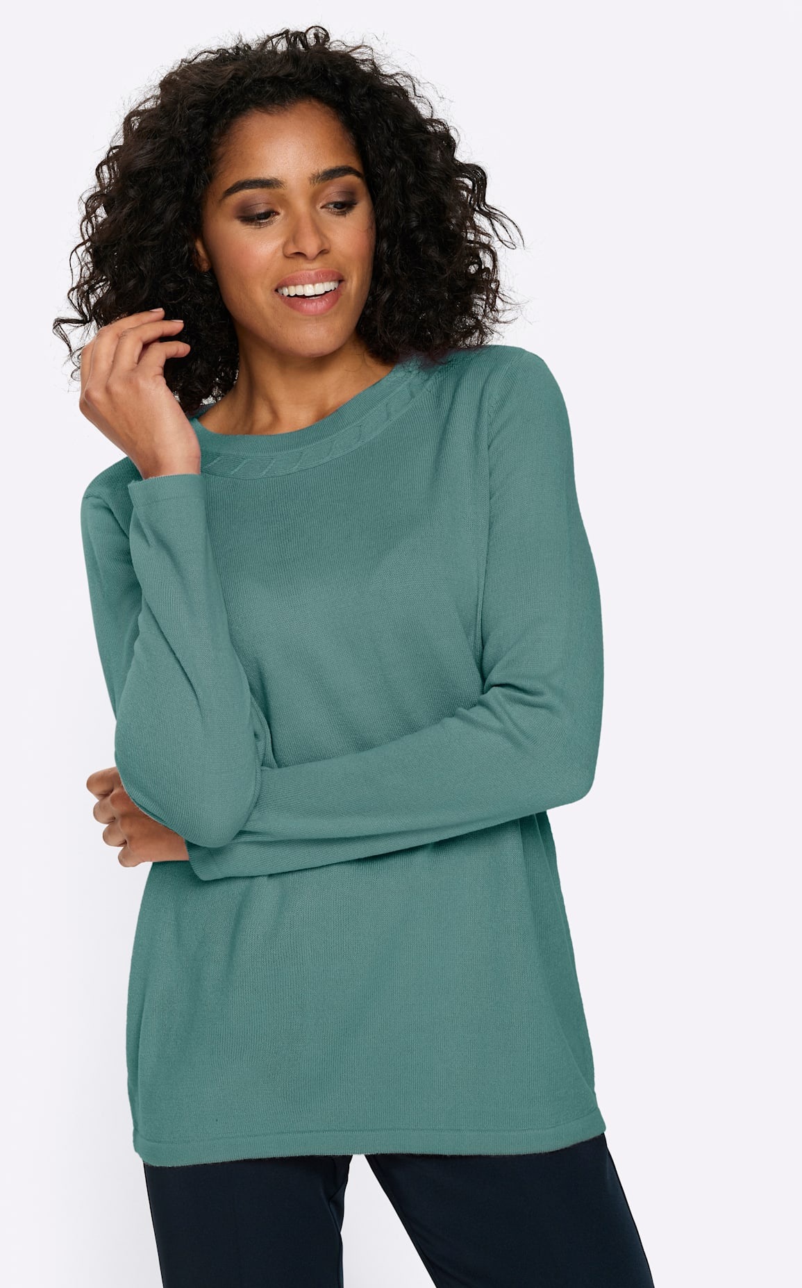 Classic Basics Rundhalspullover "Langarm-Pullover"