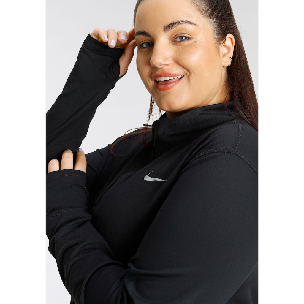 Nike Laufshirt »Element Women's 1/-Zip Running Top (Plus Size)«